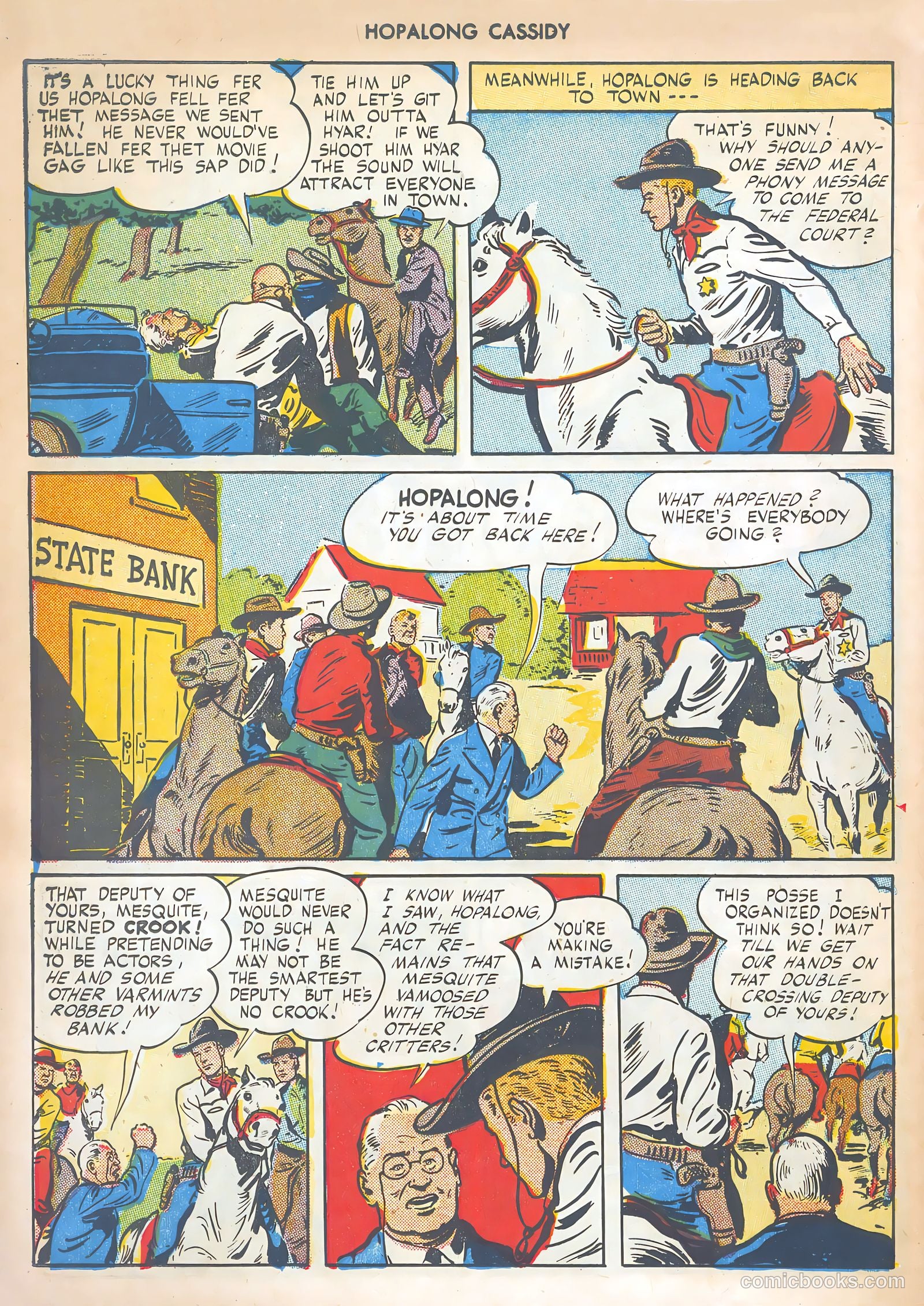 Hopalong Cassidy #4 (1946) — page 36 of 52