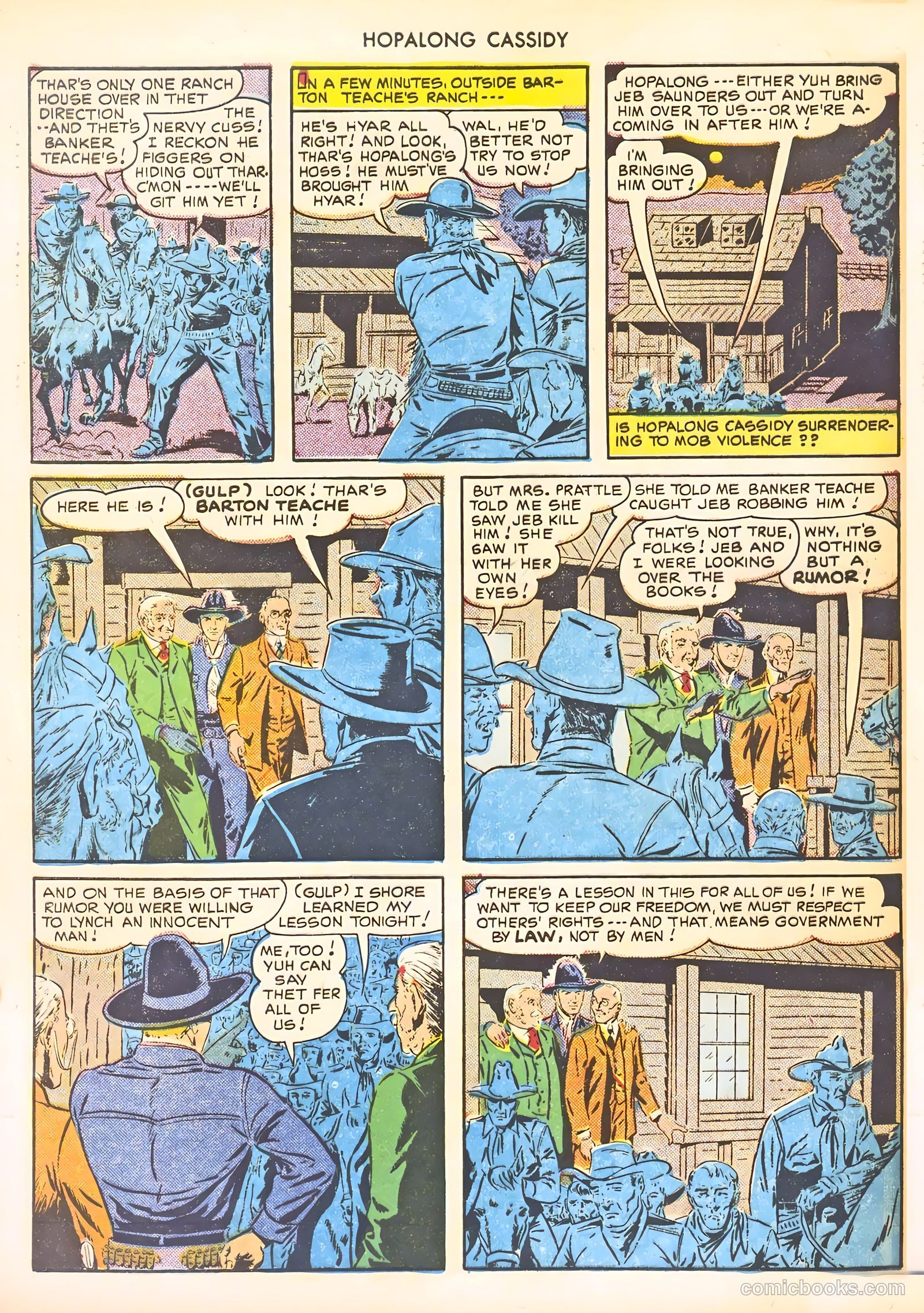 Hopalong Cassidy #46 (1950) — page 48 of 52