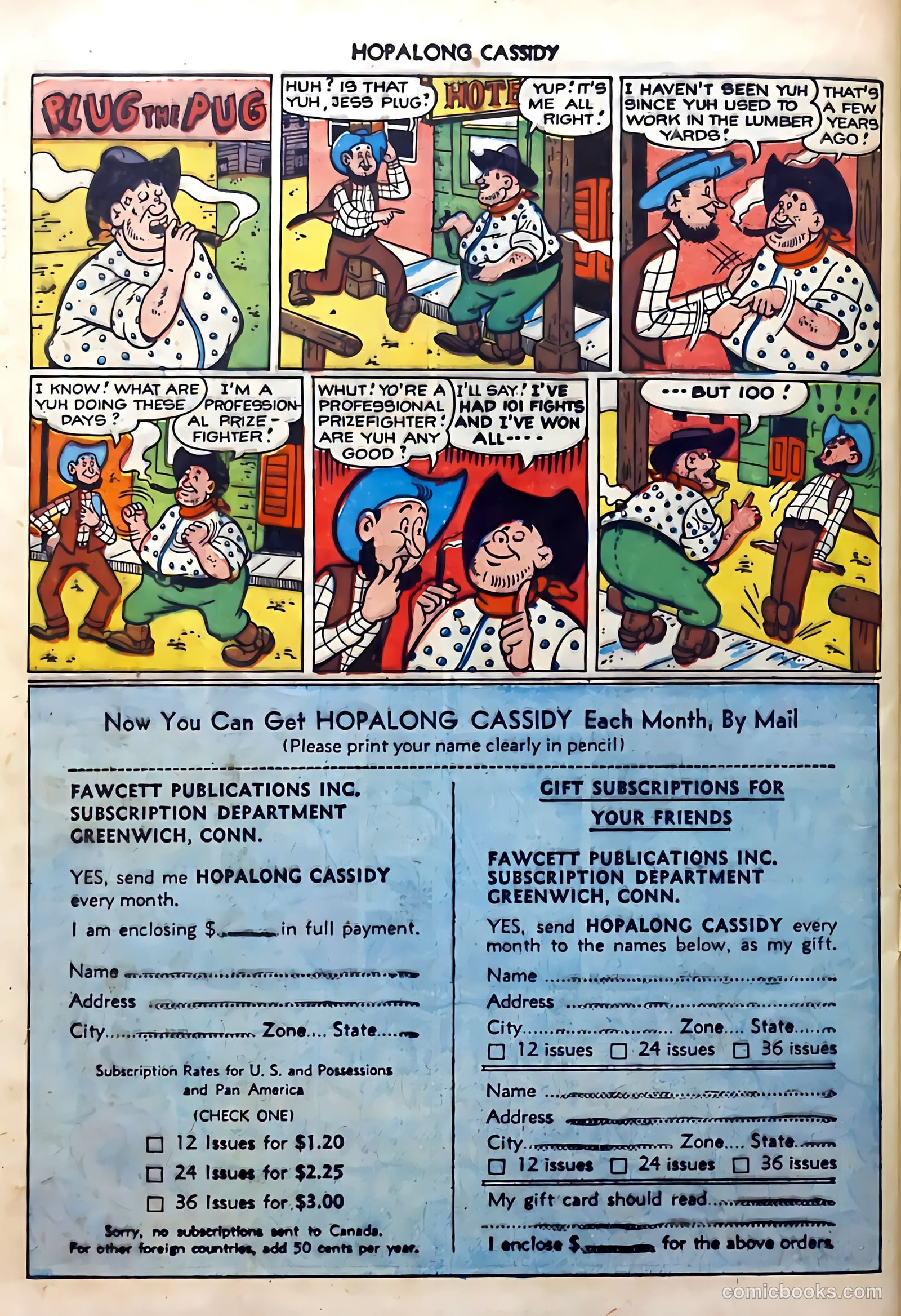 Hopalong Cassidy #50 (1950) — page 36 of 52