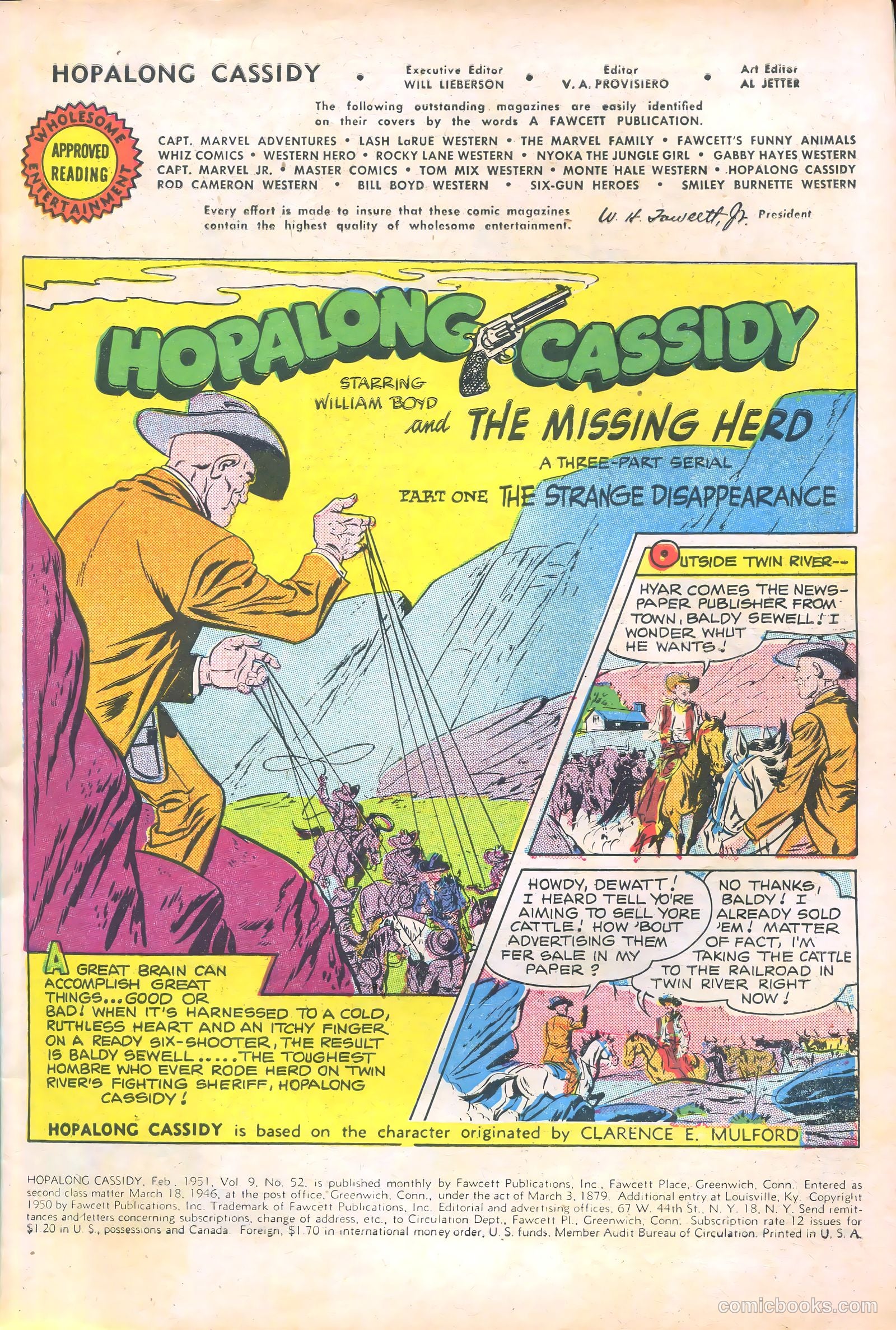 Hopalong Cassidy #52 (1951) — page 3 of 36