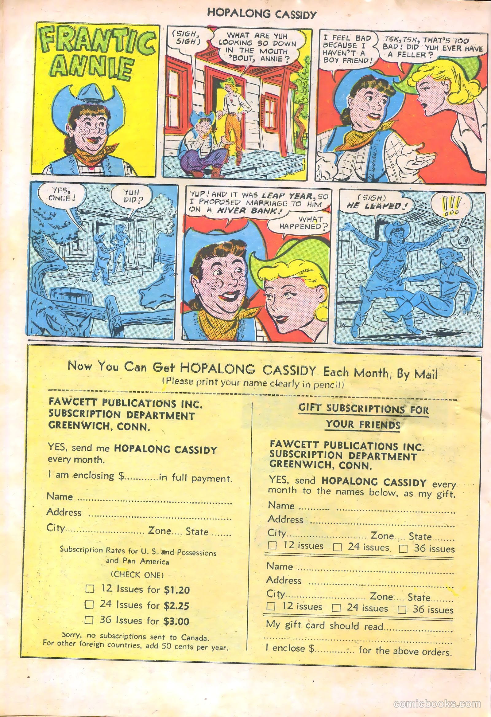 Hopalong Cassidy #52 (1951) — page 34 of 36