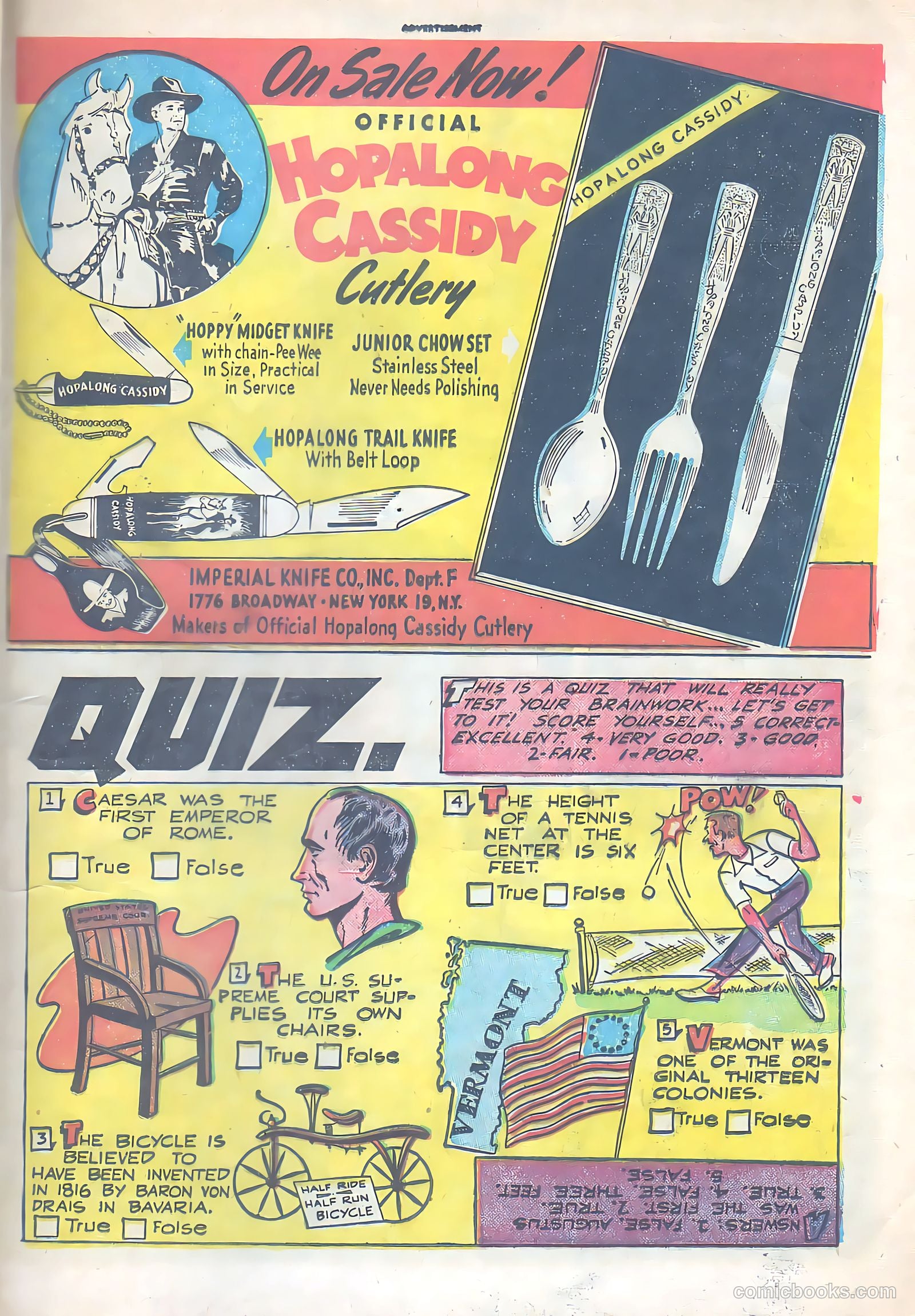 Hopalong Cassidy #53 (1951) — page 36 of 49