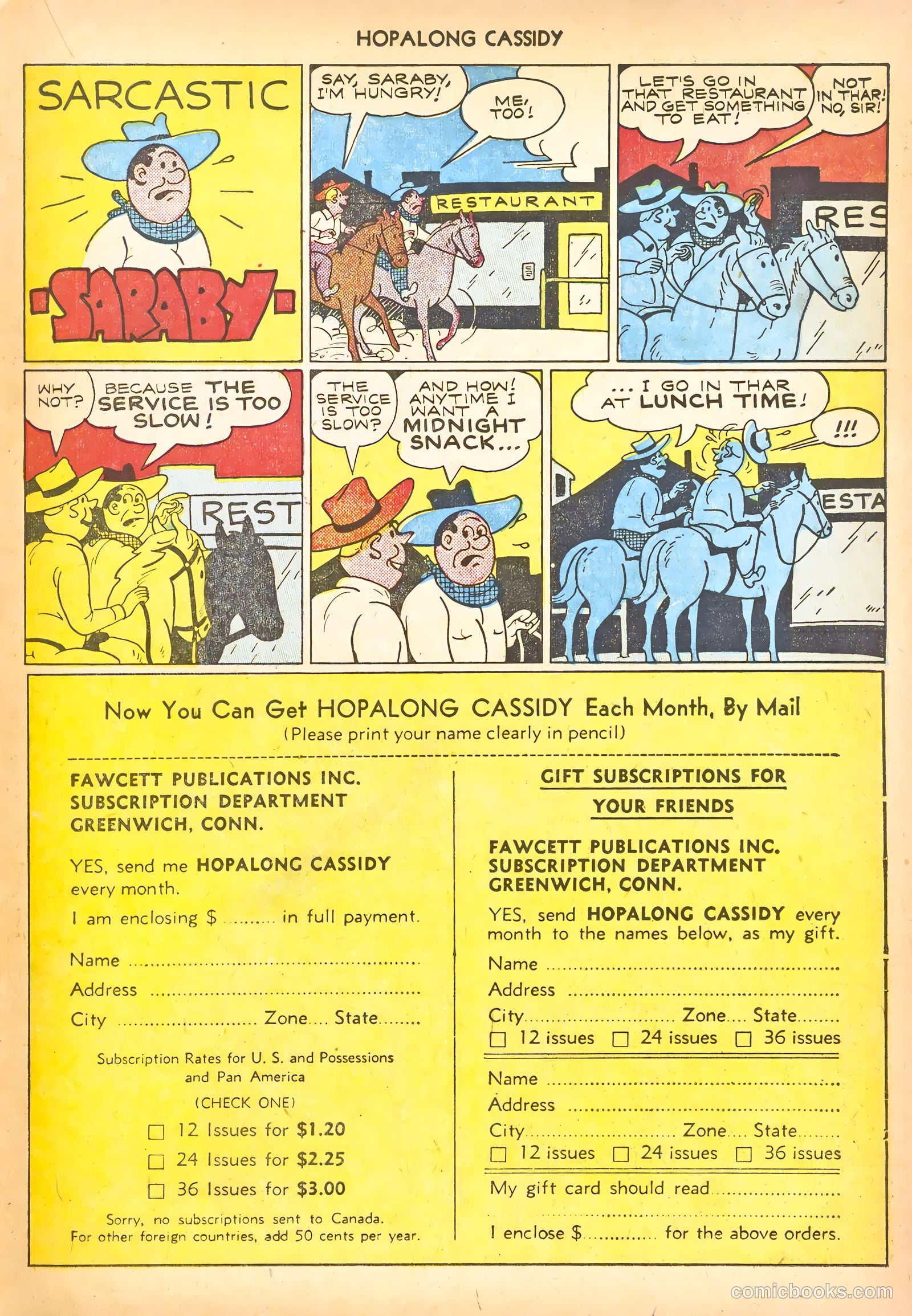 Hopalong Cassidy #54 (1951) — page 35 of 52