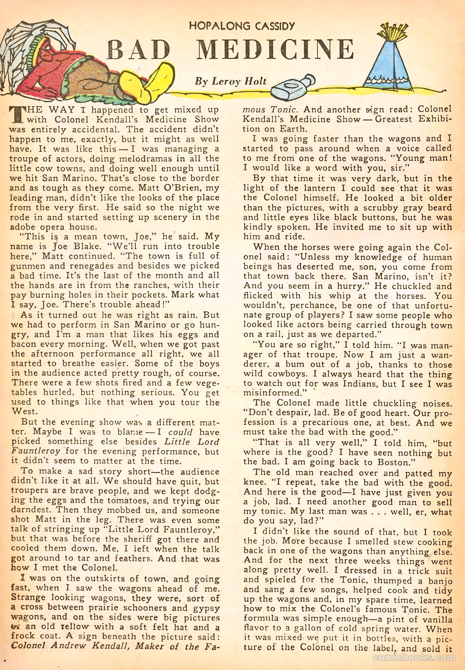 Hopalong Cassidy #54 (1951) — page 36 of 52