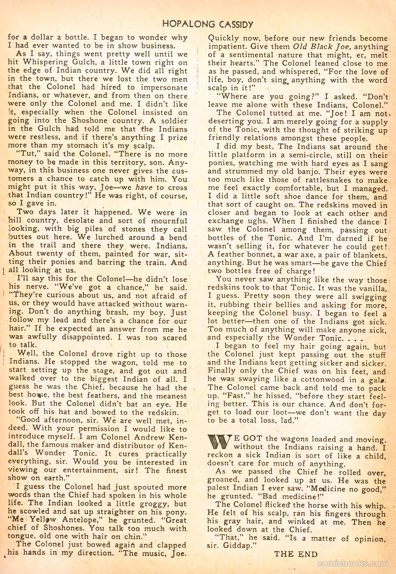 Hopalong Cassidy #54 (1951) — page 38 of 52