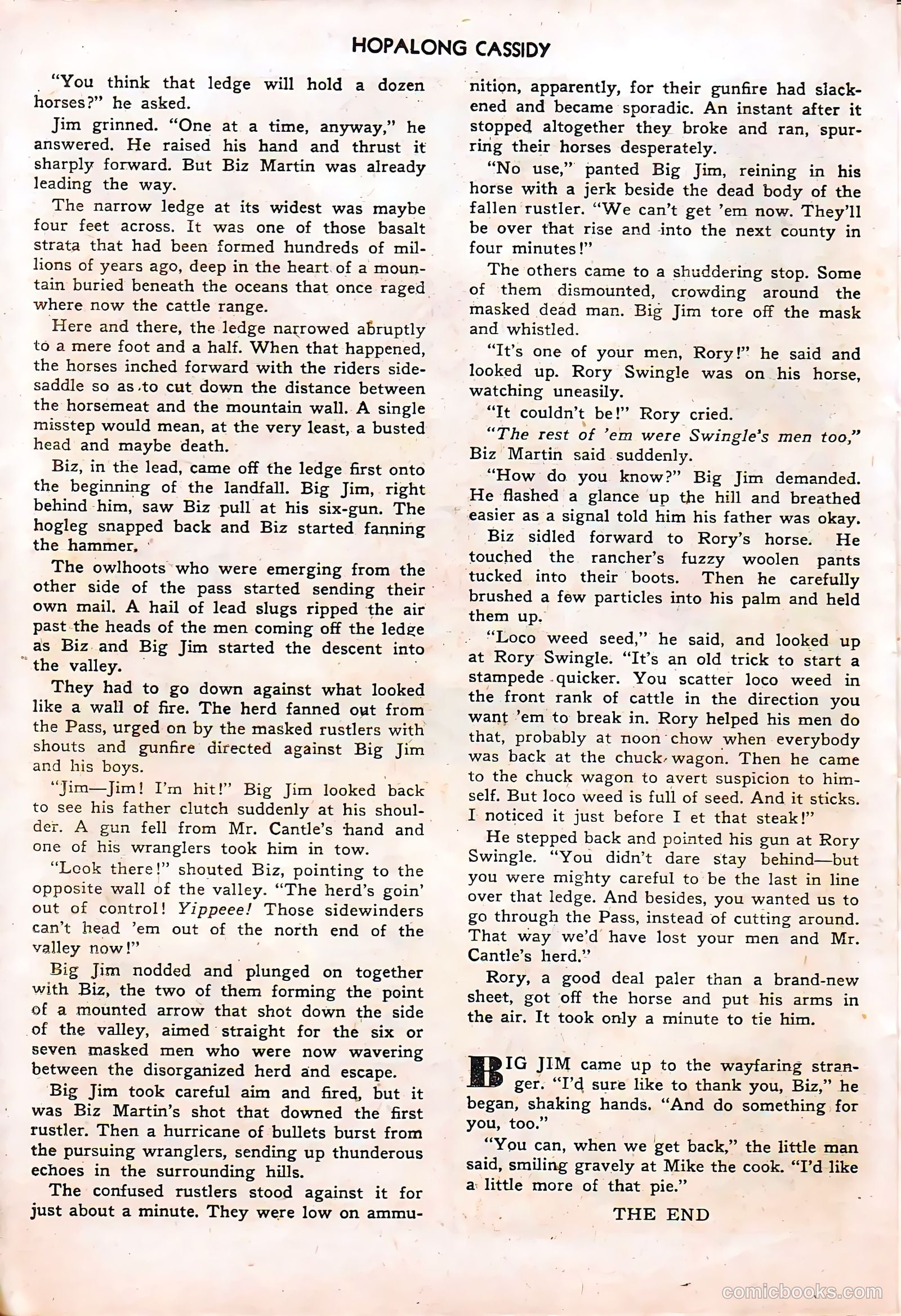 Hopalong Cassidy #55 (1951) — page 21 of 33