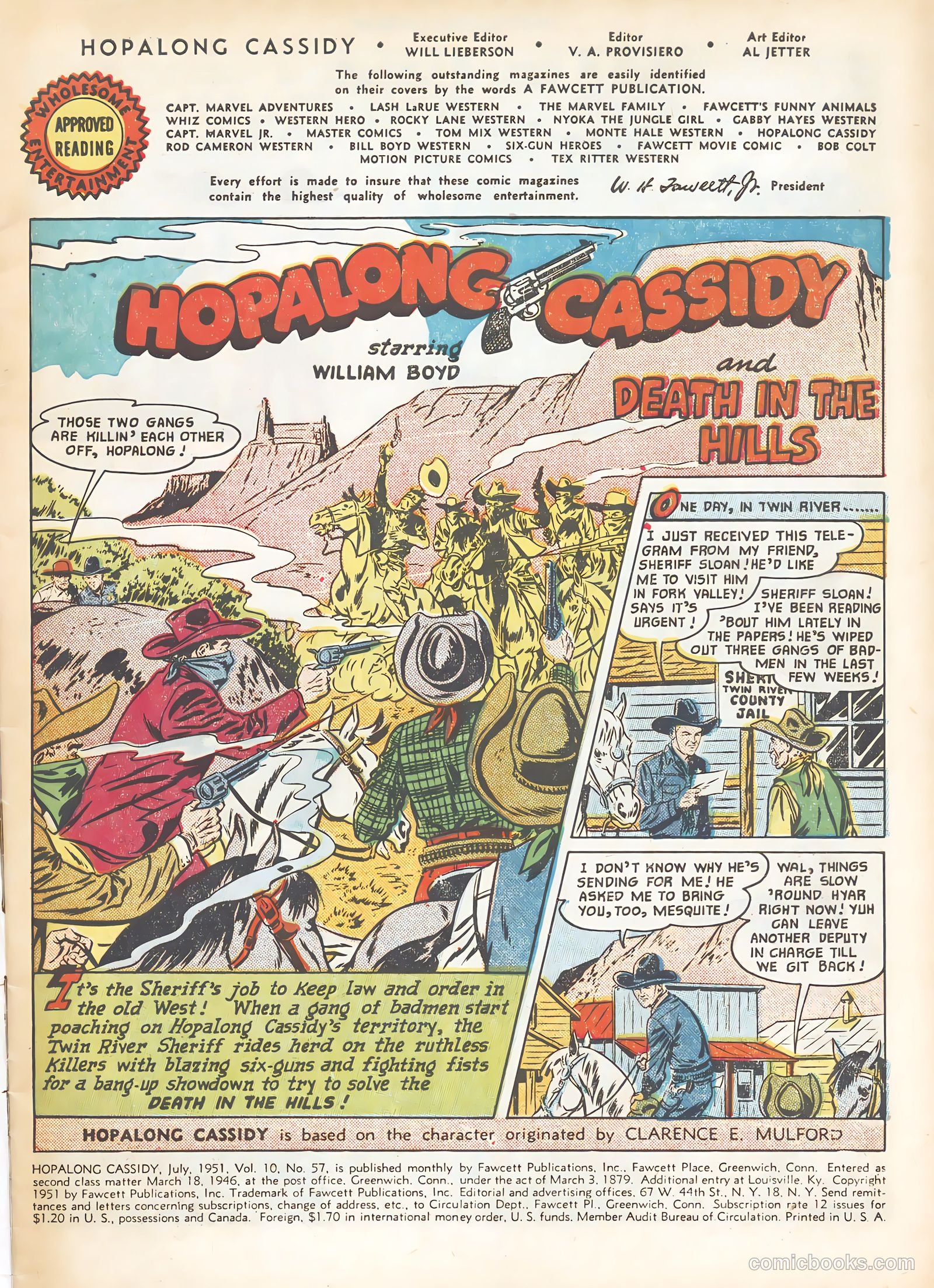 Hopalong Cassidy #57 (1951) — page 3 of 36