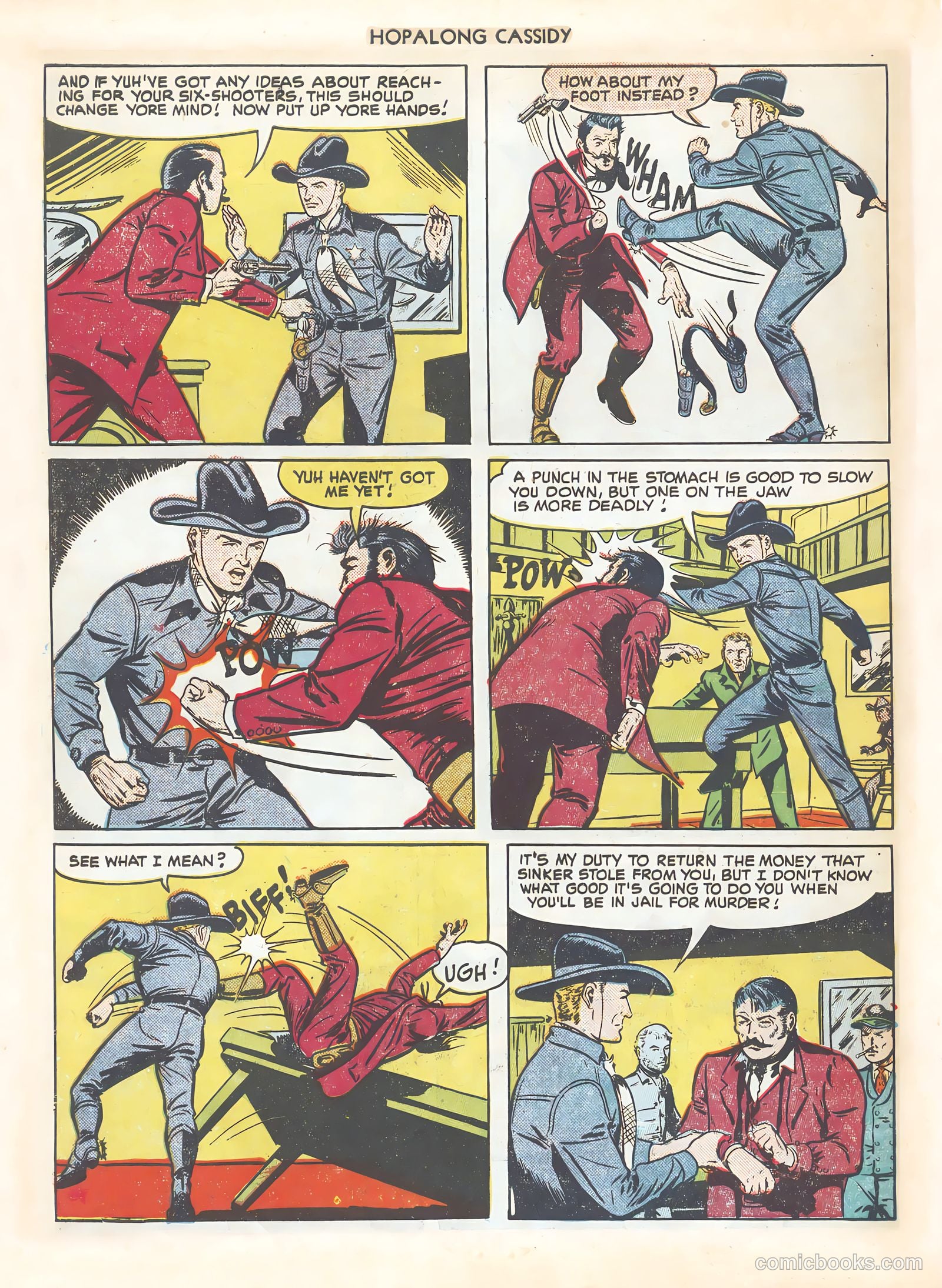 Hopalong Cassidy #57 (1951) — page 34 of 36