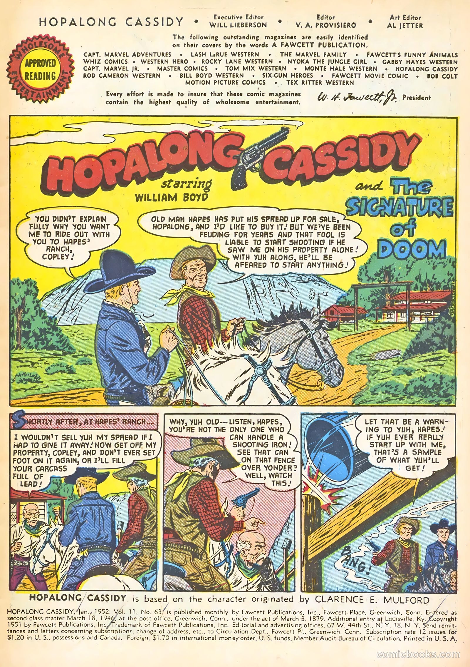Hopalong Cassidy #63 (1952) — page 3 of 36