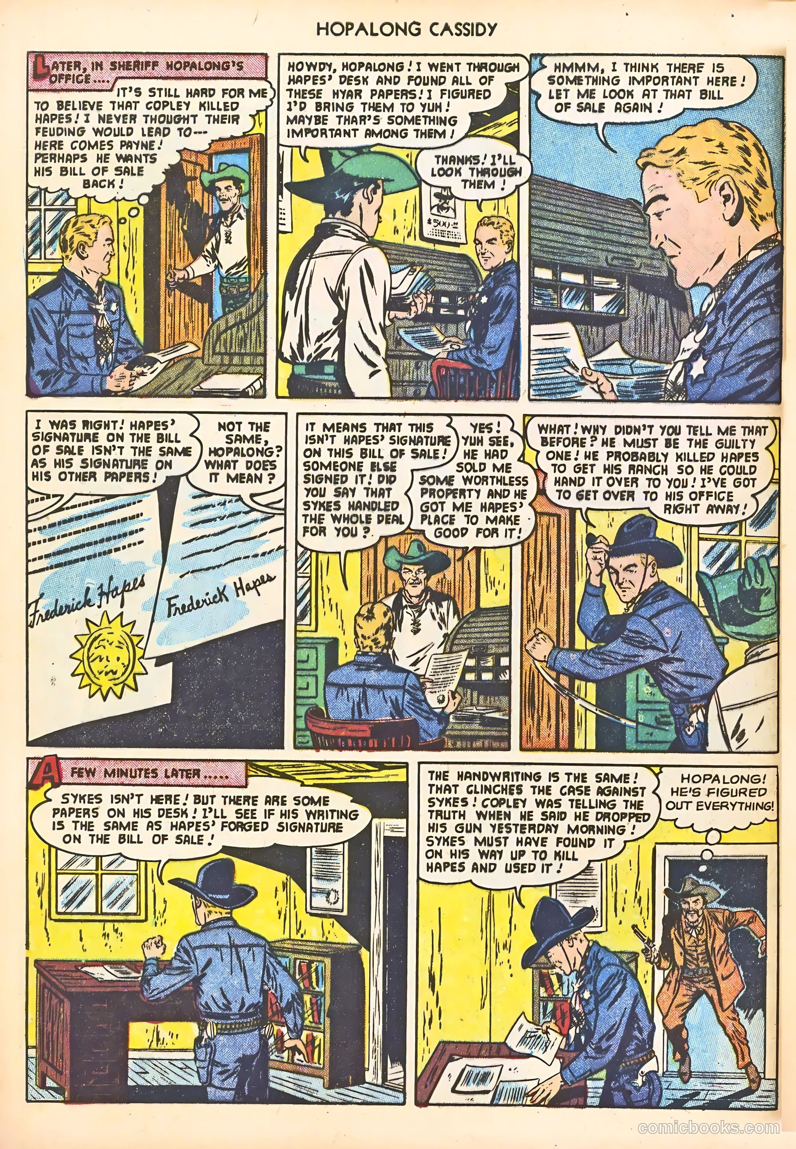 Hopalong Cassidy #63 (1952) — page 8 of 36