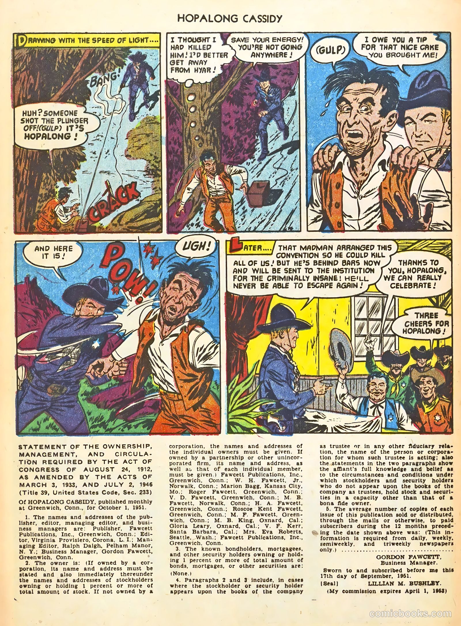 Hopalong Cassidy #63 (1952) — page 32 of 36