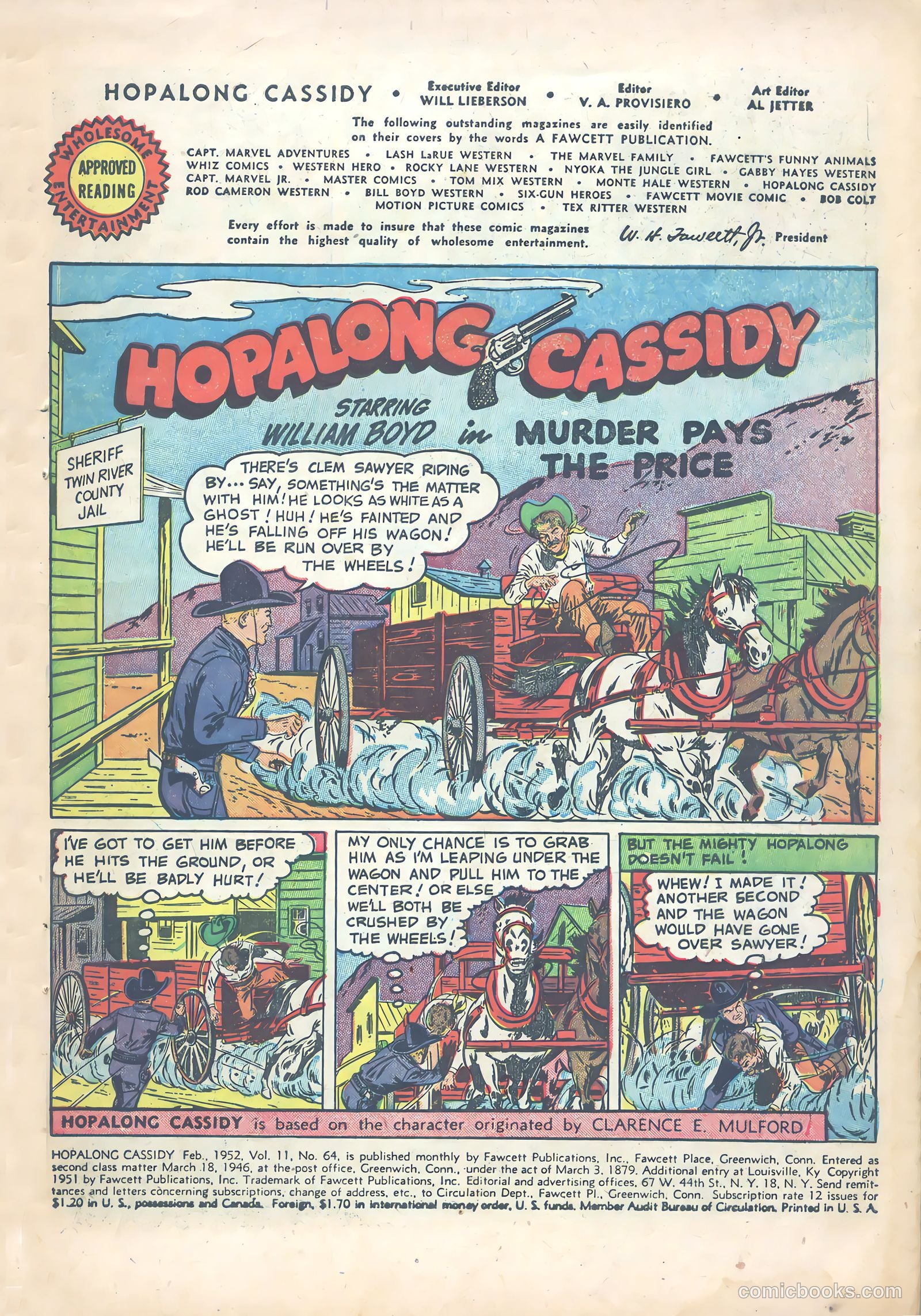 Hopalong Cassidy #64 (1952) — page 3 of 36