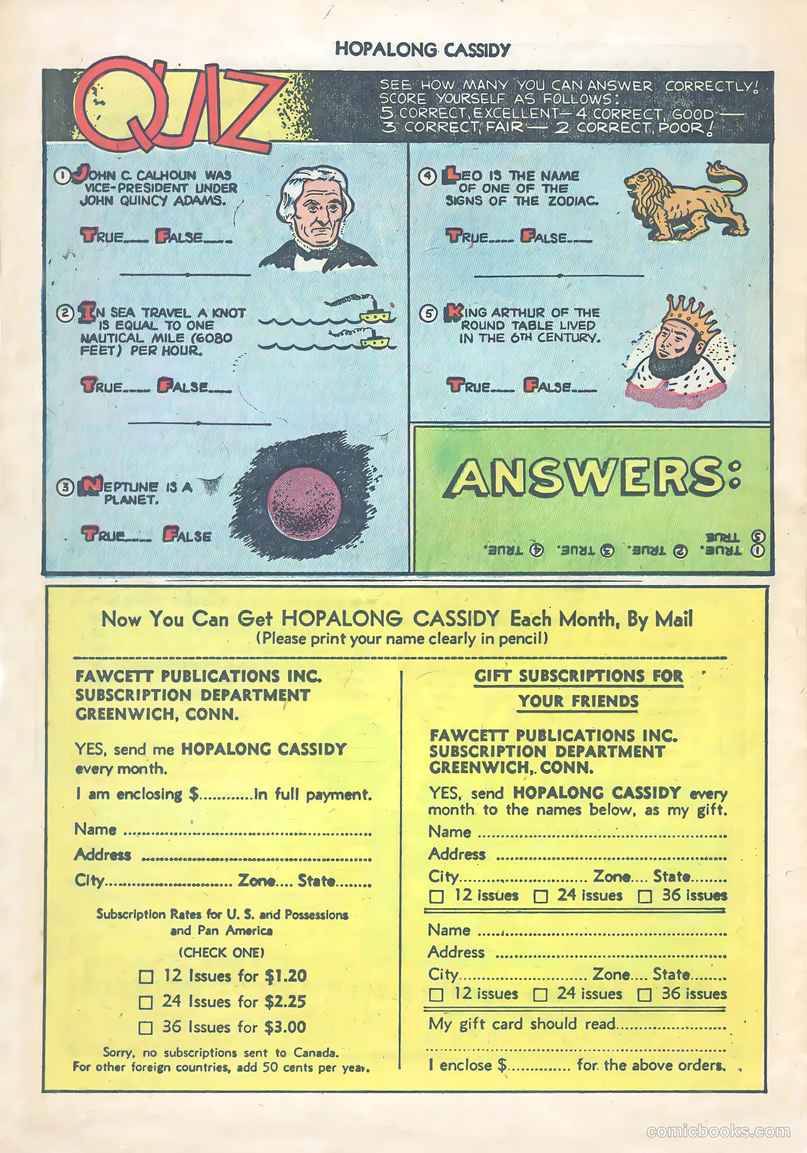 Hopalong Cassidy #64 (1952) — page 26 of 36