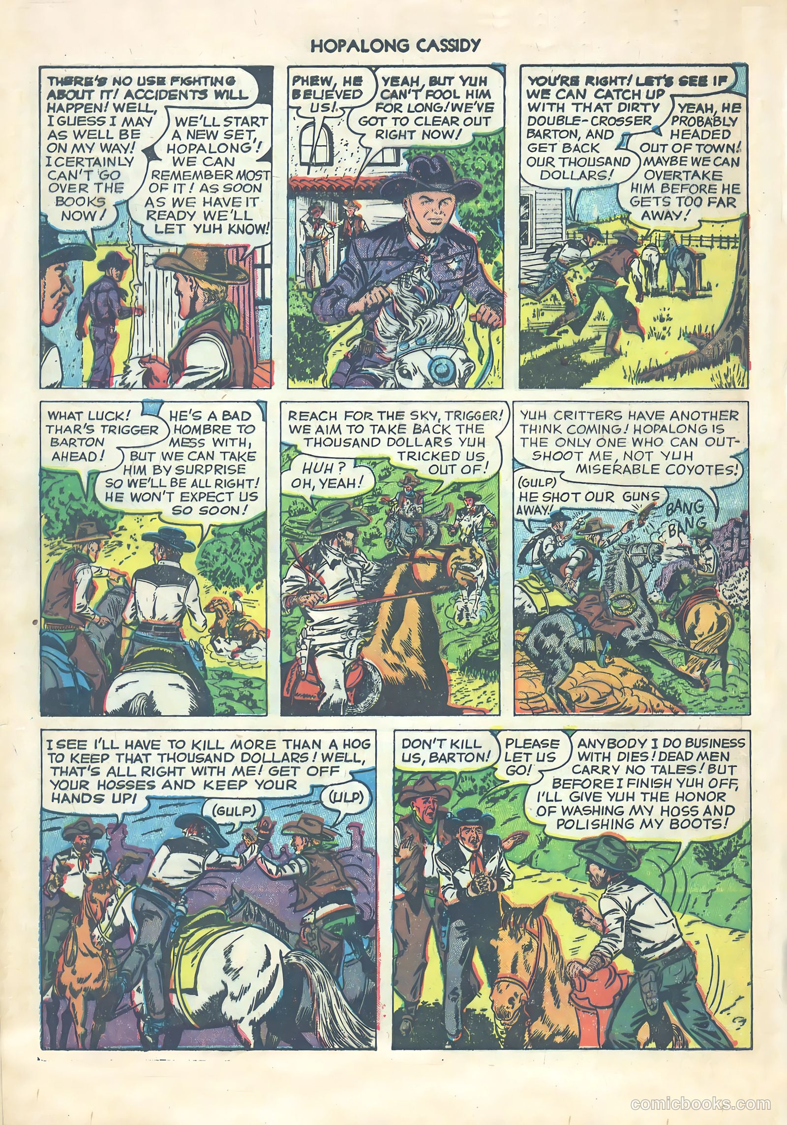 Hopalong Cassidy #64 (1952) — page 32 of 36