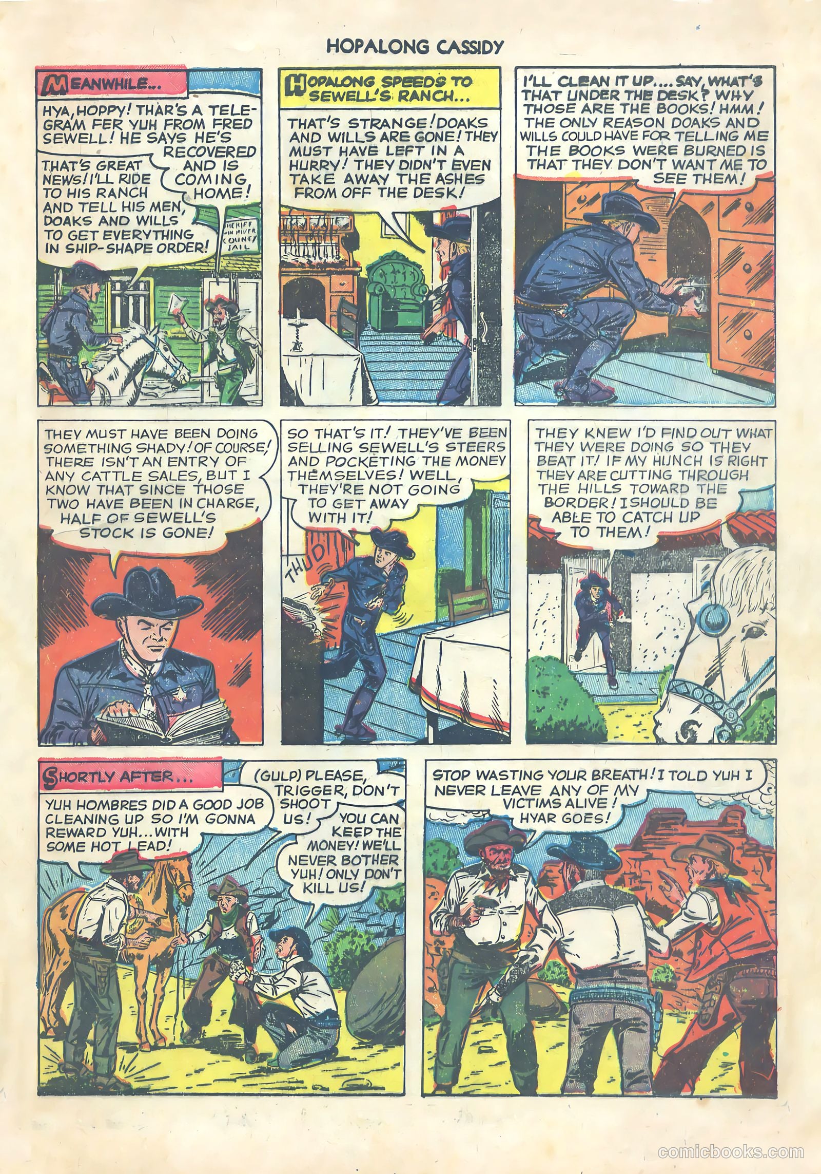 Hopalong Cassidy #64 (1952) — page 33 of 36