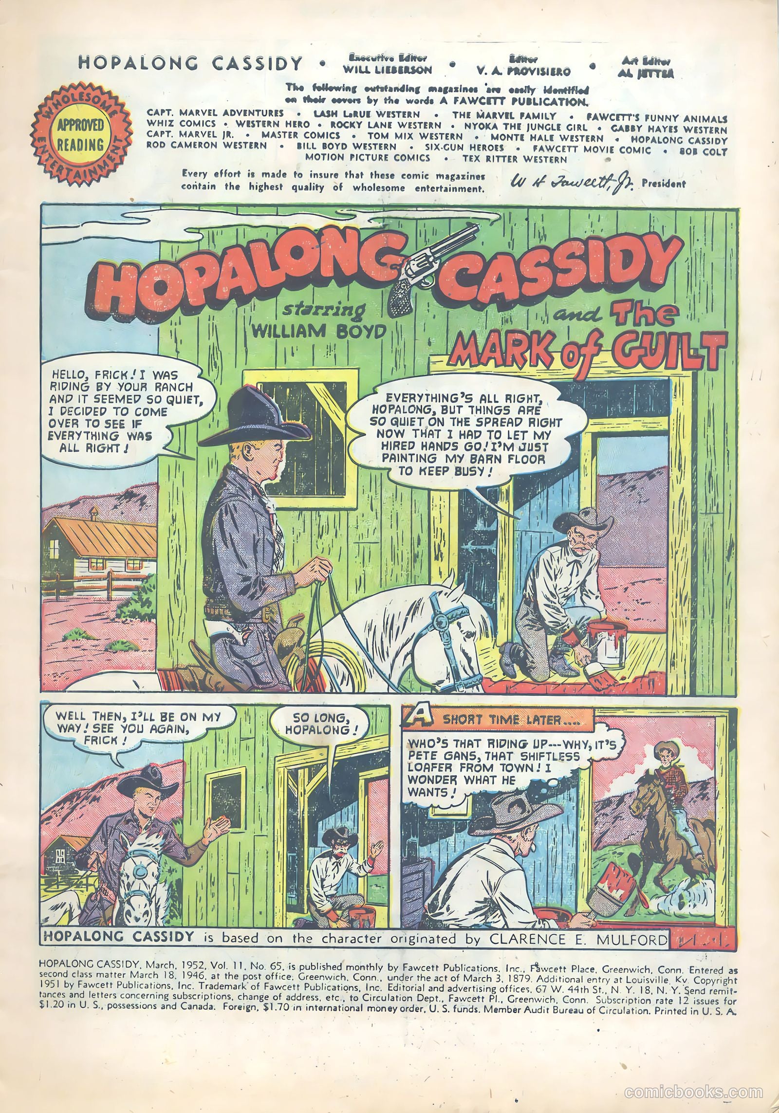 Hopalong Cassidy #65 (1952) — page 3 of 36