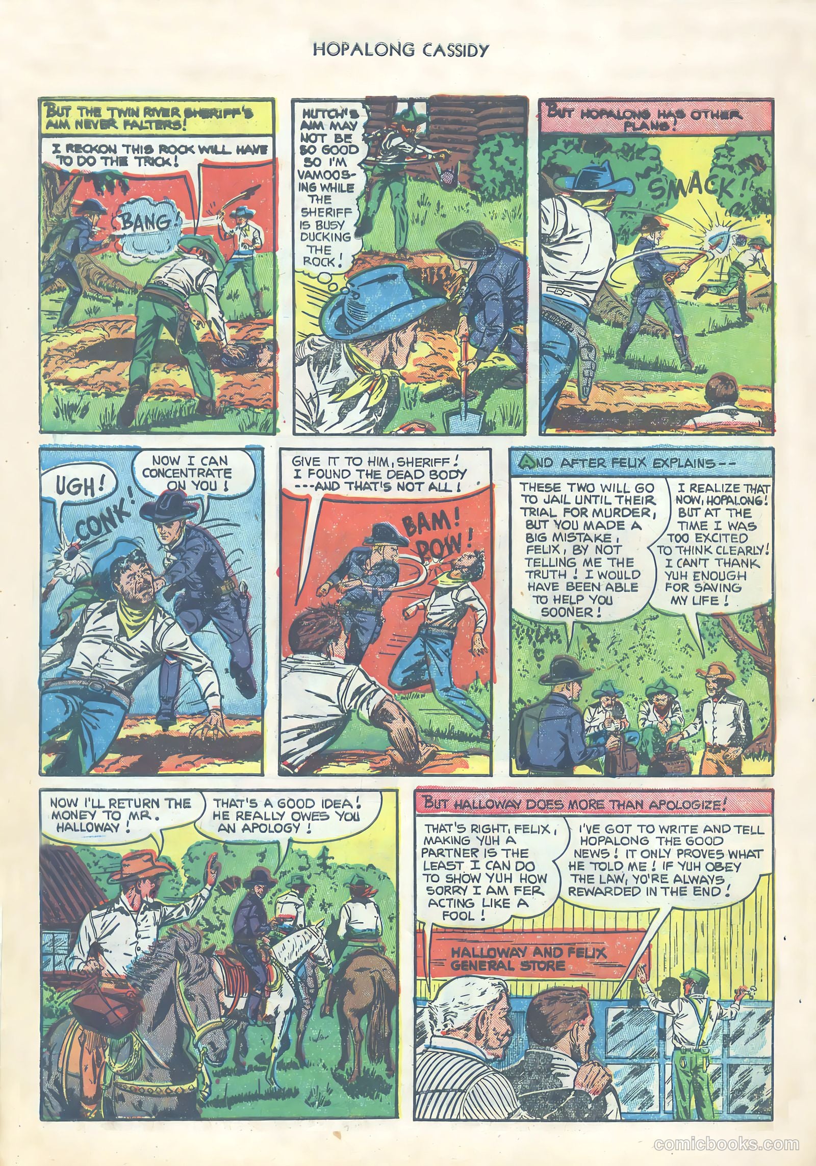 Hopalong Cassidy #65 (1952) — page 34 of 36