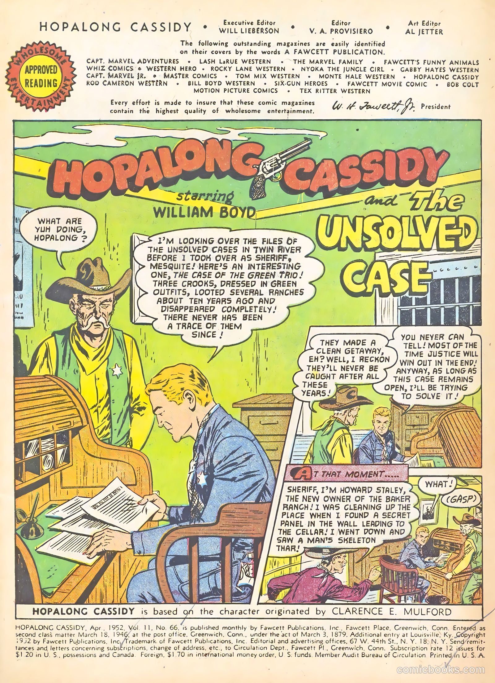 Hopalong Cassidy #66 (1952) — page 3 of 36