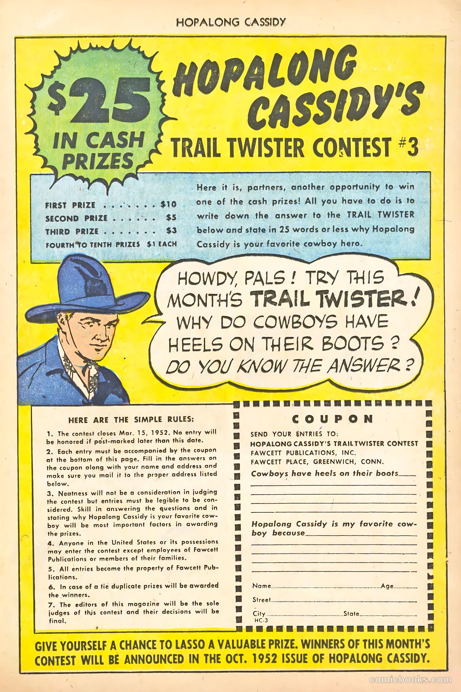 Hopalong Cassidy #66 (1952) — page 23 of 36