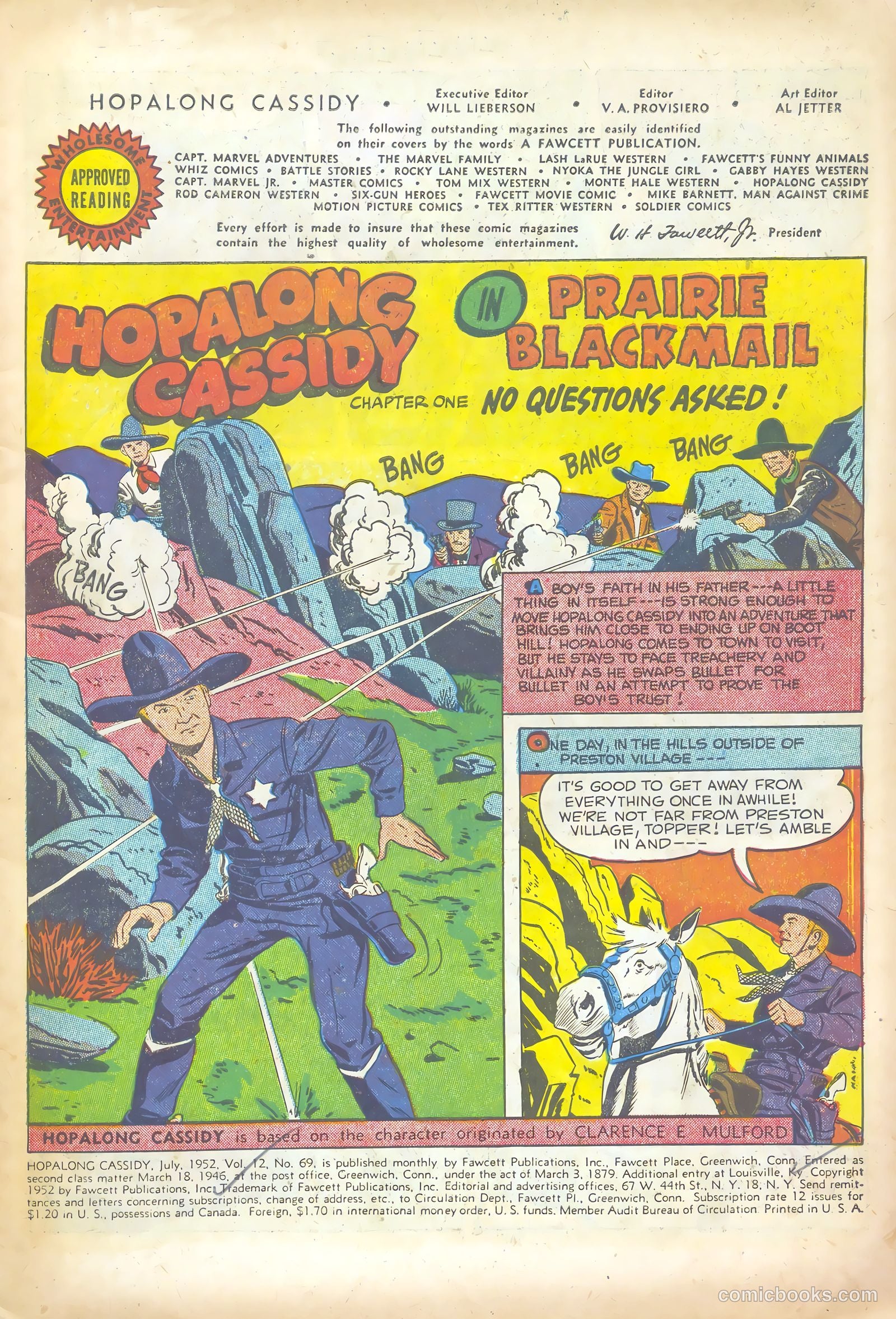 Hopalong Cassidy #69 (1952) — page 3 of 36