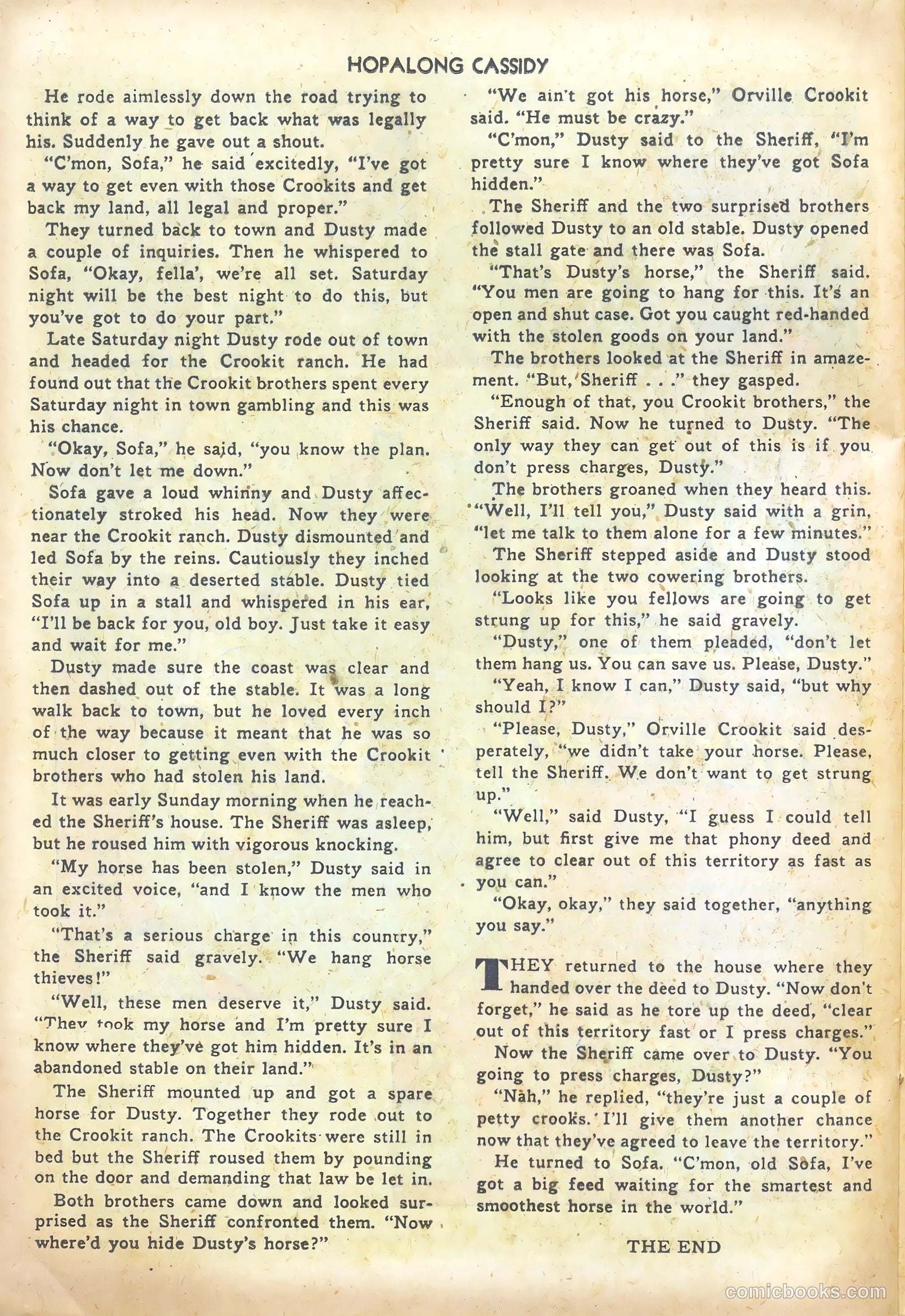 Hopalong Cassidy #69 (1952) — page 24 of 36