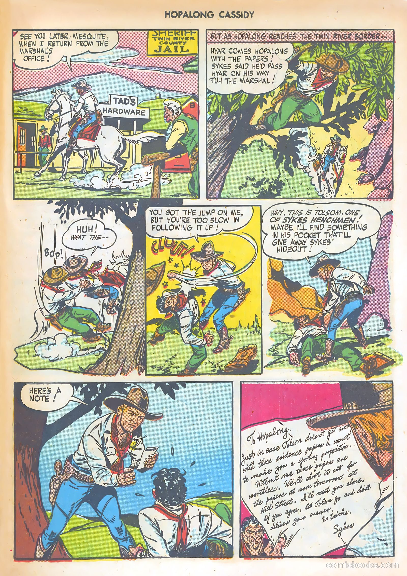 Hopalong Cassidy #7 (1947) — page 25 of 52