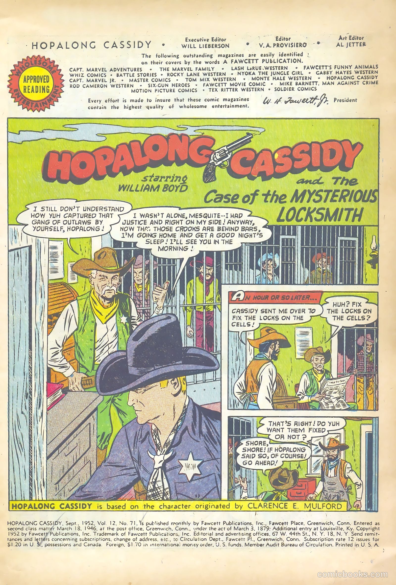 Hopalong Cassidy #71 (1952) — page 3 of 36