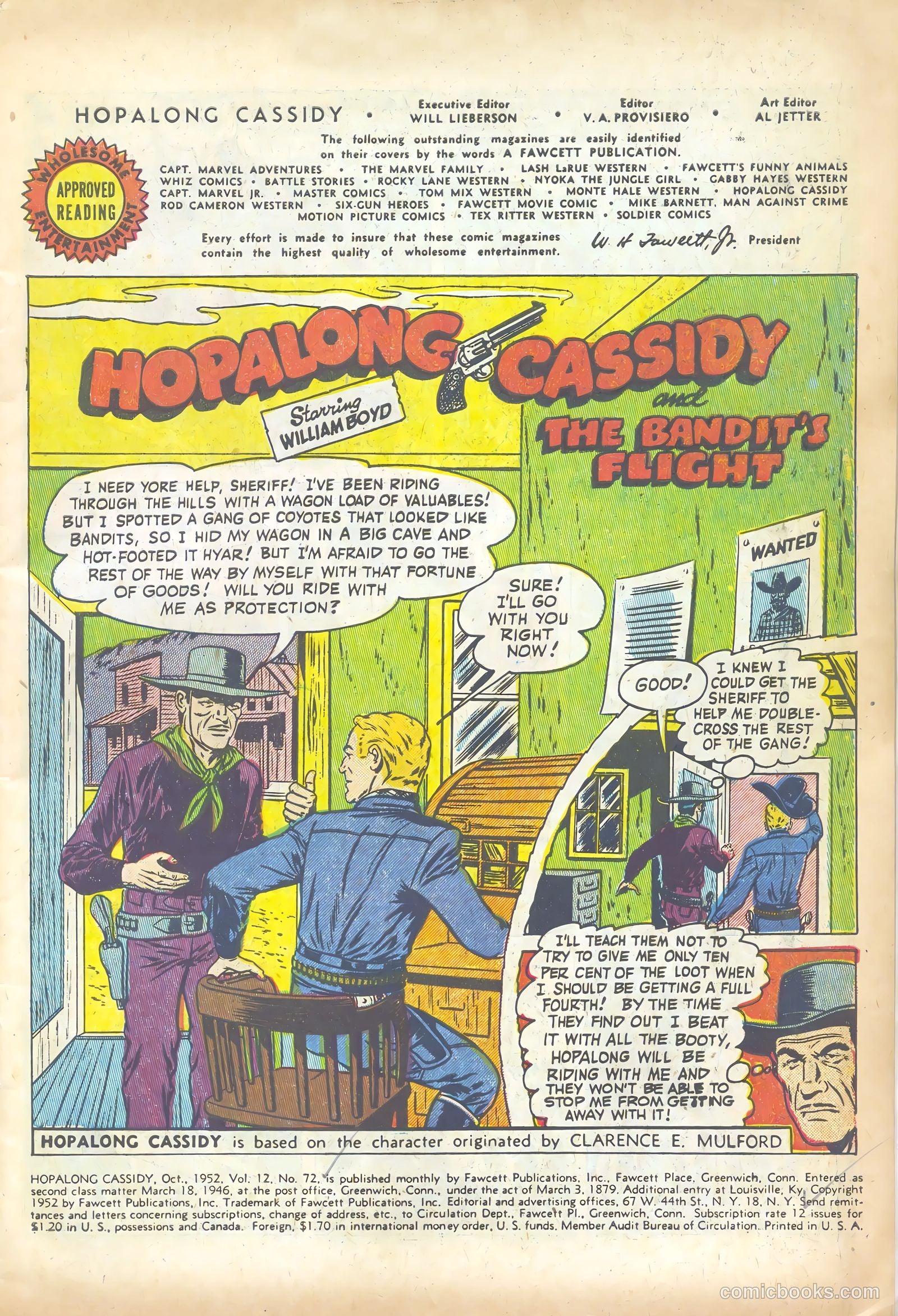 Hopalong Cassidy #72 (1952) — page 3 of 36