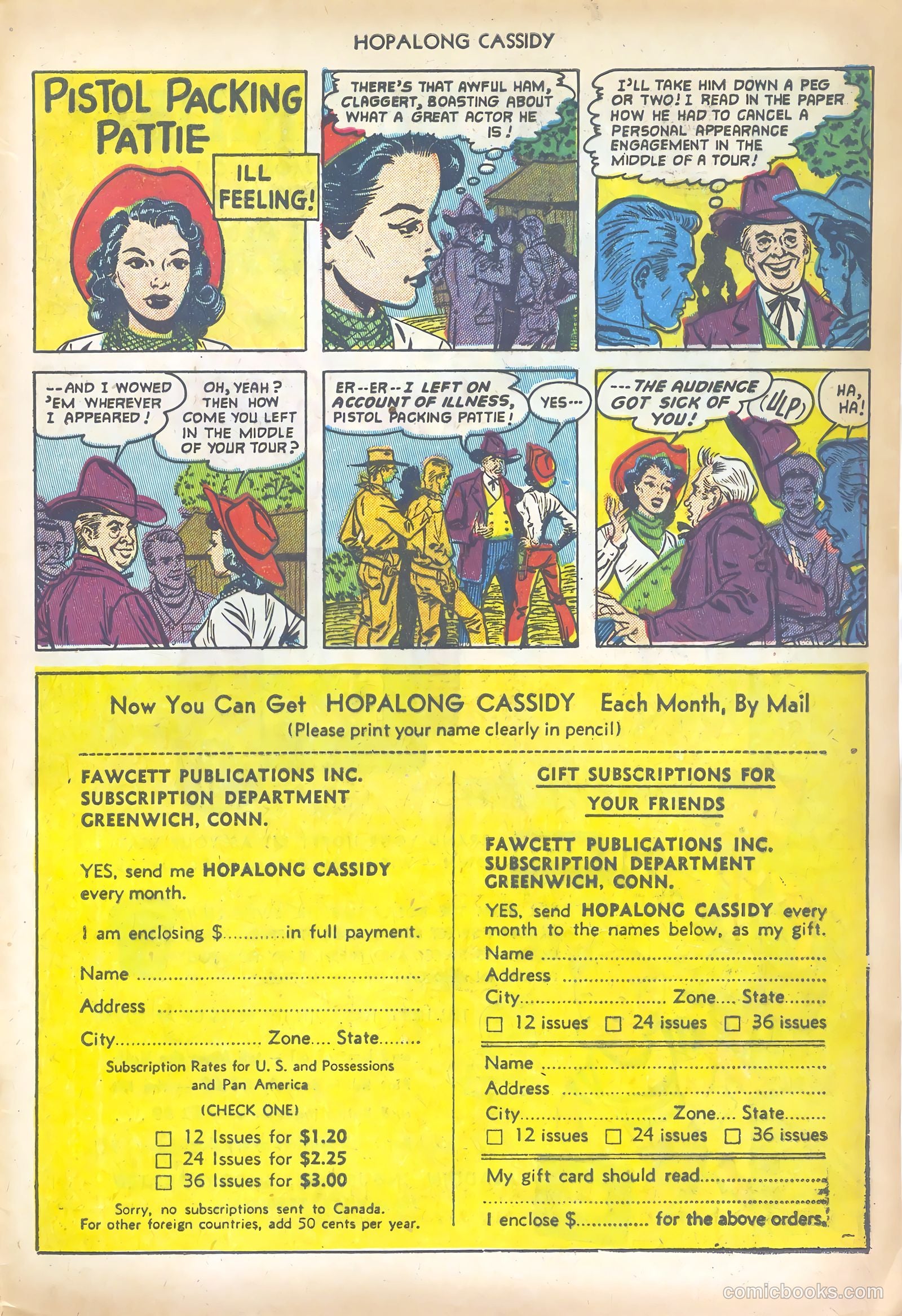 Hopalong Cassidy #72 (1952) — page 33 of 36