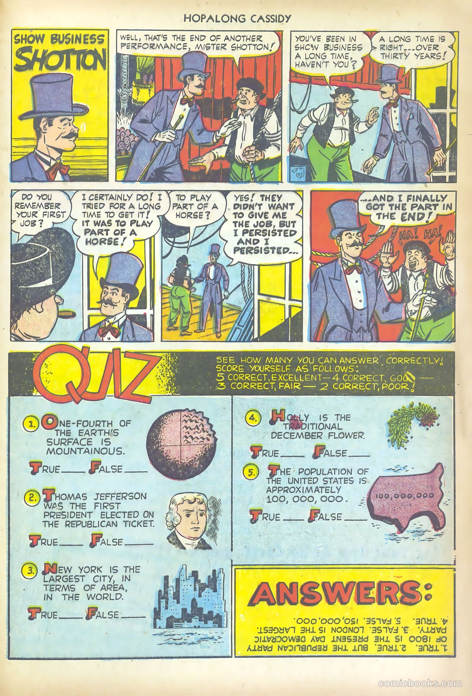 Hopalong Cassidy #73 (1952) — page 33 of 36