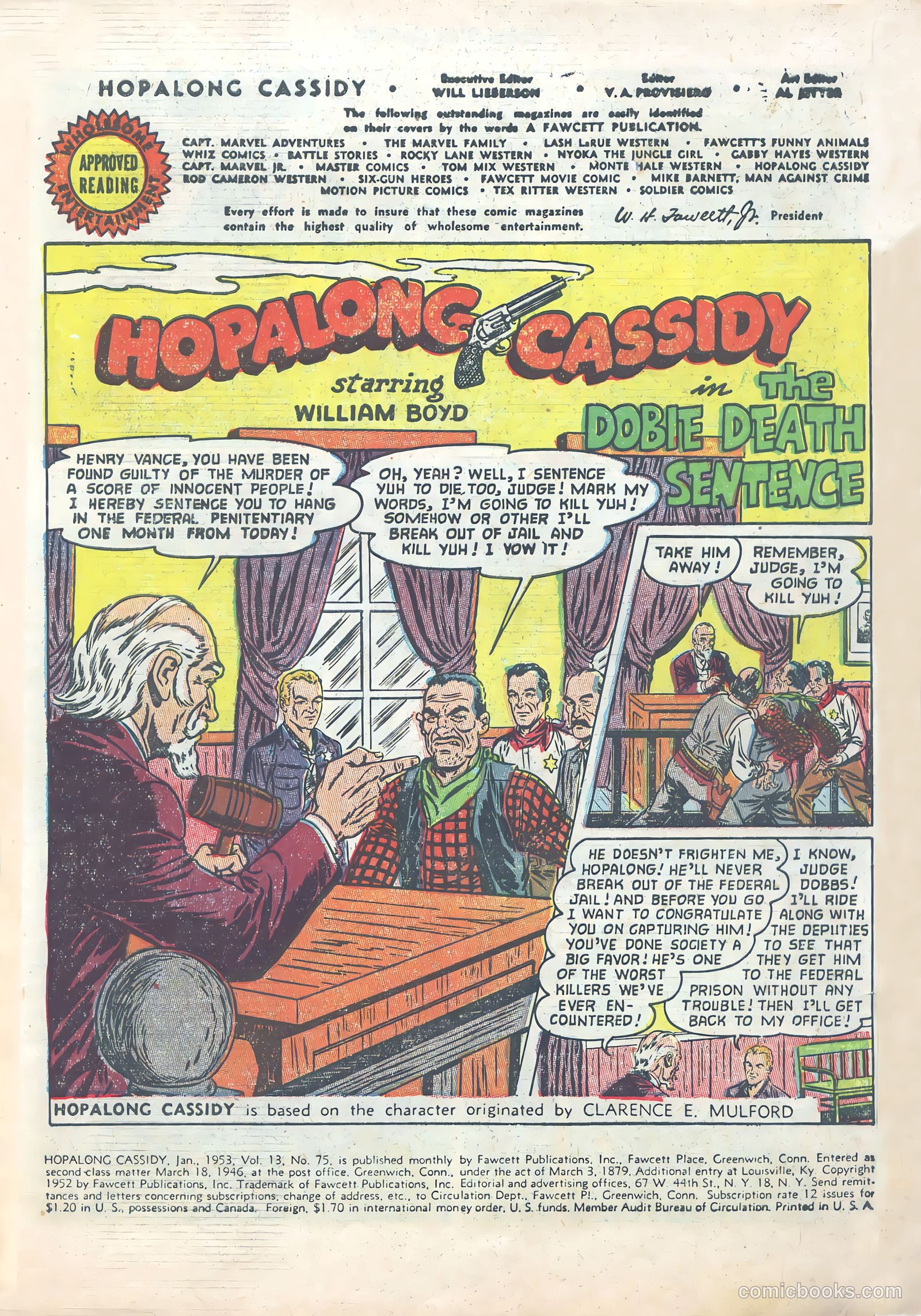 Hopalong Cassidy #75 (1953) — page 3 of 36