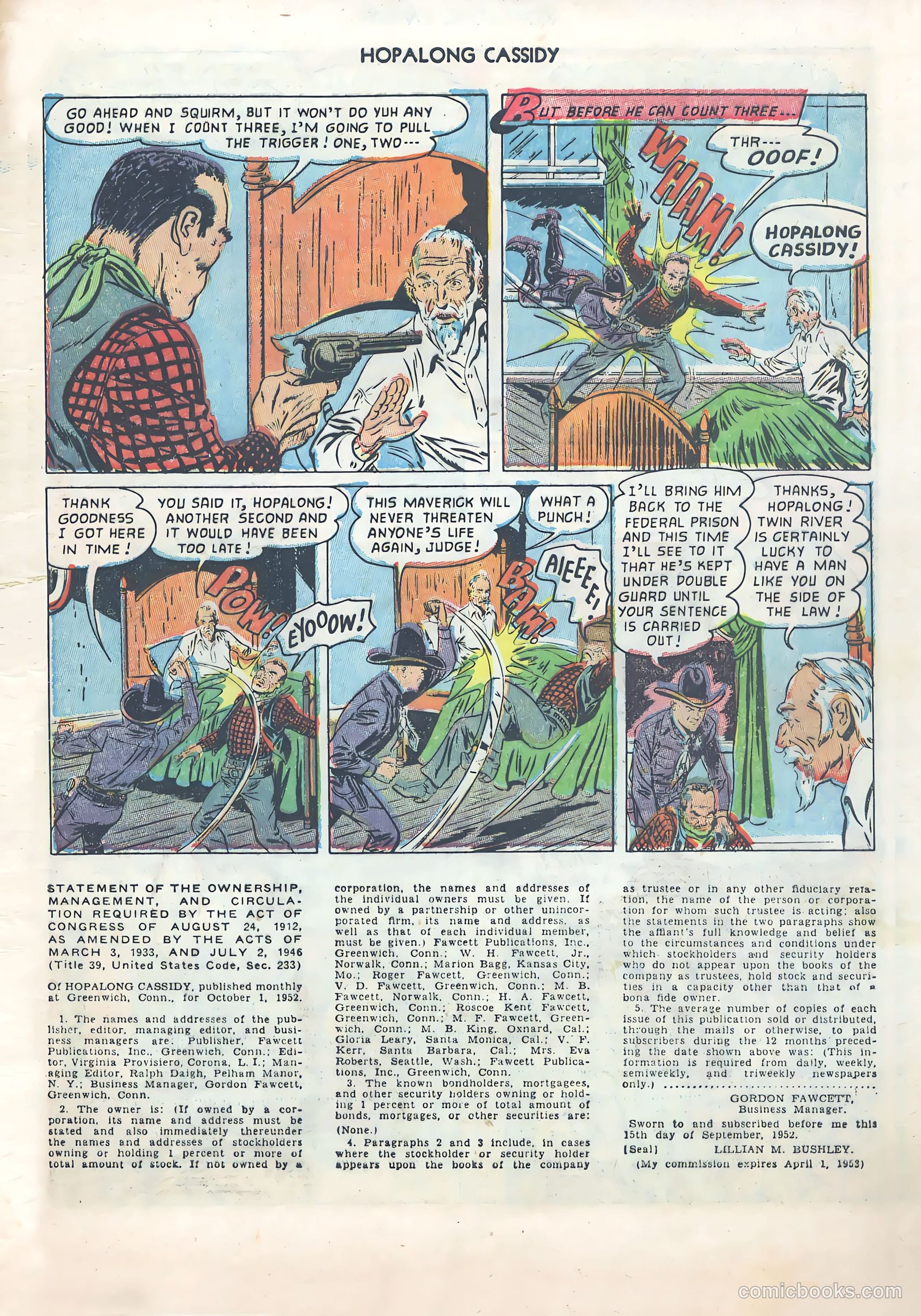 Hopalong Cassidy #75 (1953) — page 9 of 36