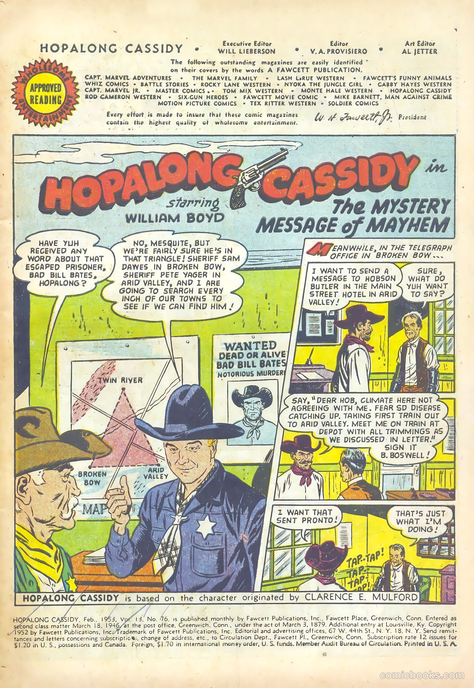Hopalong Cassidy #76 (1953) — page 3 of 36