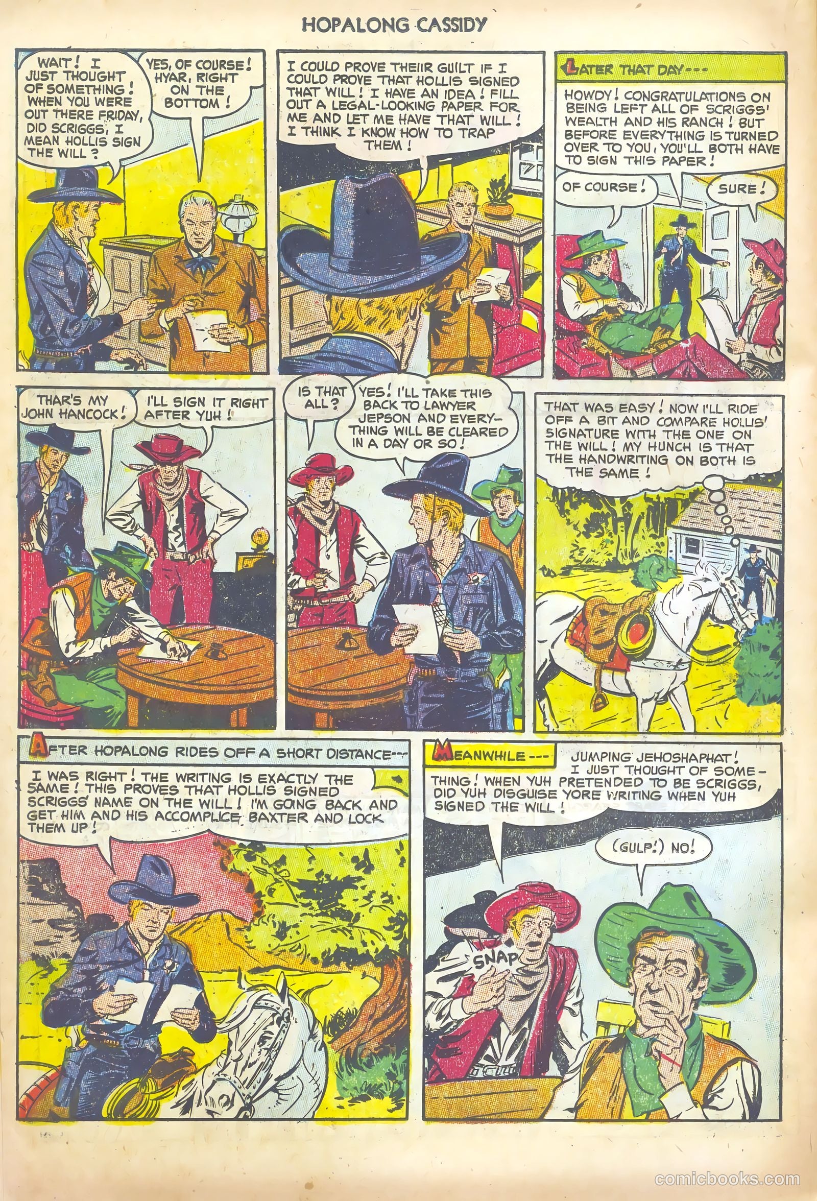 Hopalong Cassidy #76 (1953) — page 22 of 36