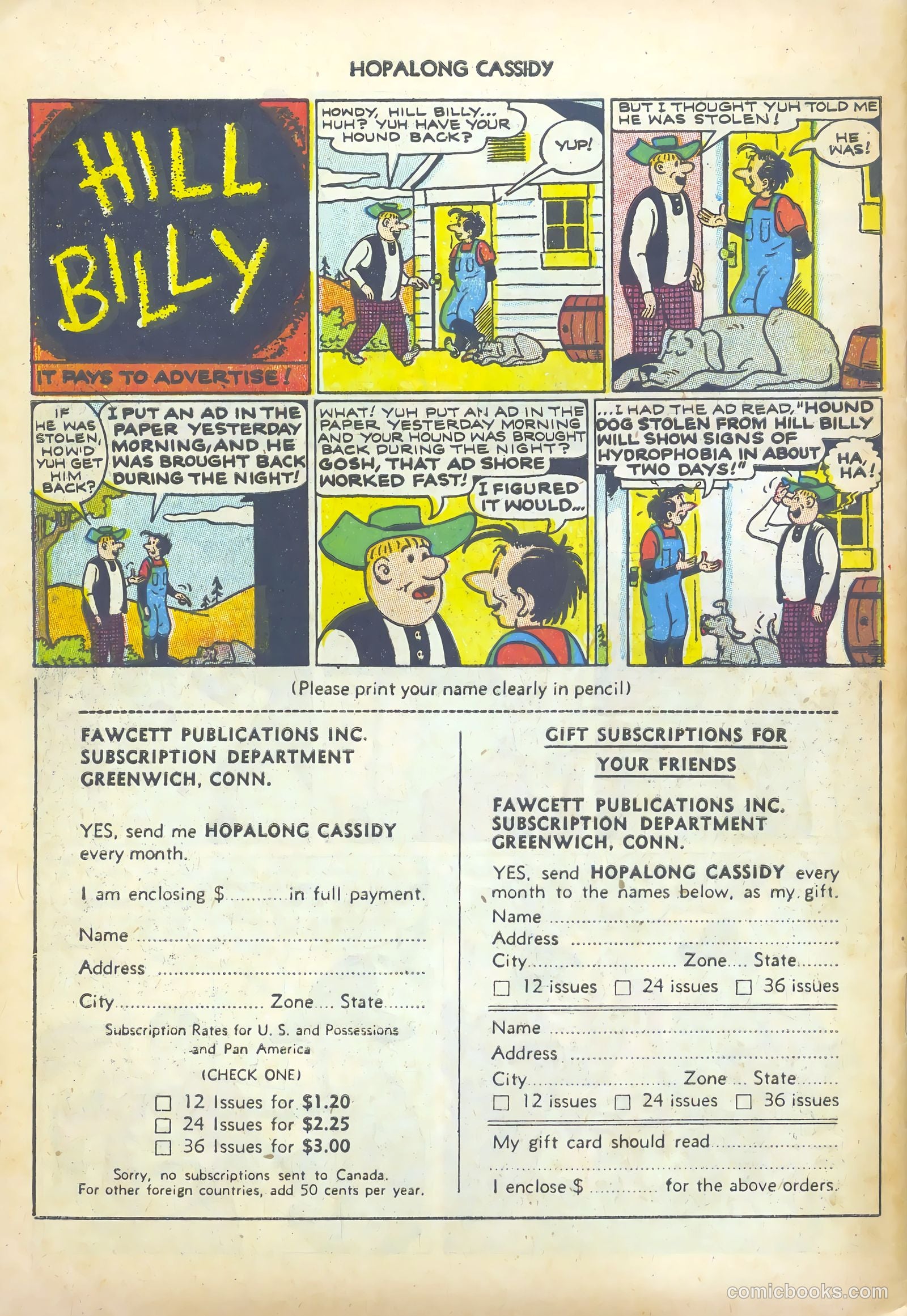 Hopalong Cassidy #76 (1953) — page 34 of 36