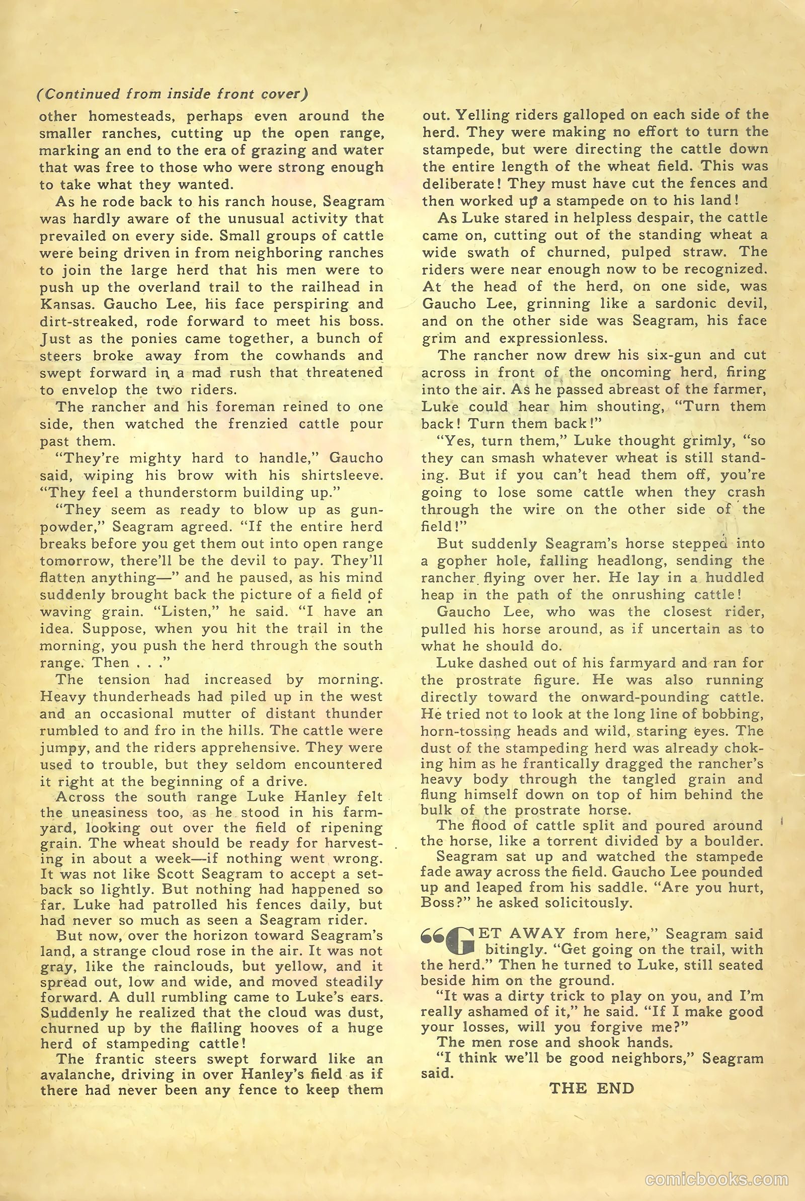 Hopalong Cassidy #76 (1953) — page 35 of 36