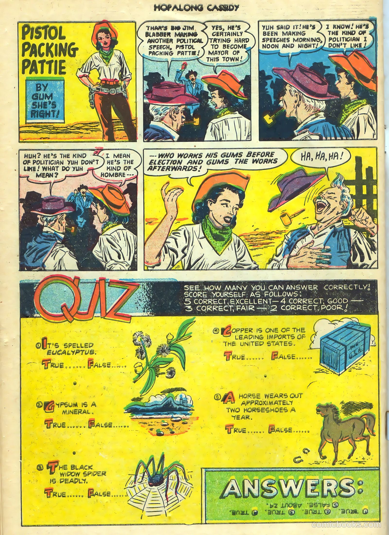 Hopalong Cassidy #77 (1953) — page 34 of 36