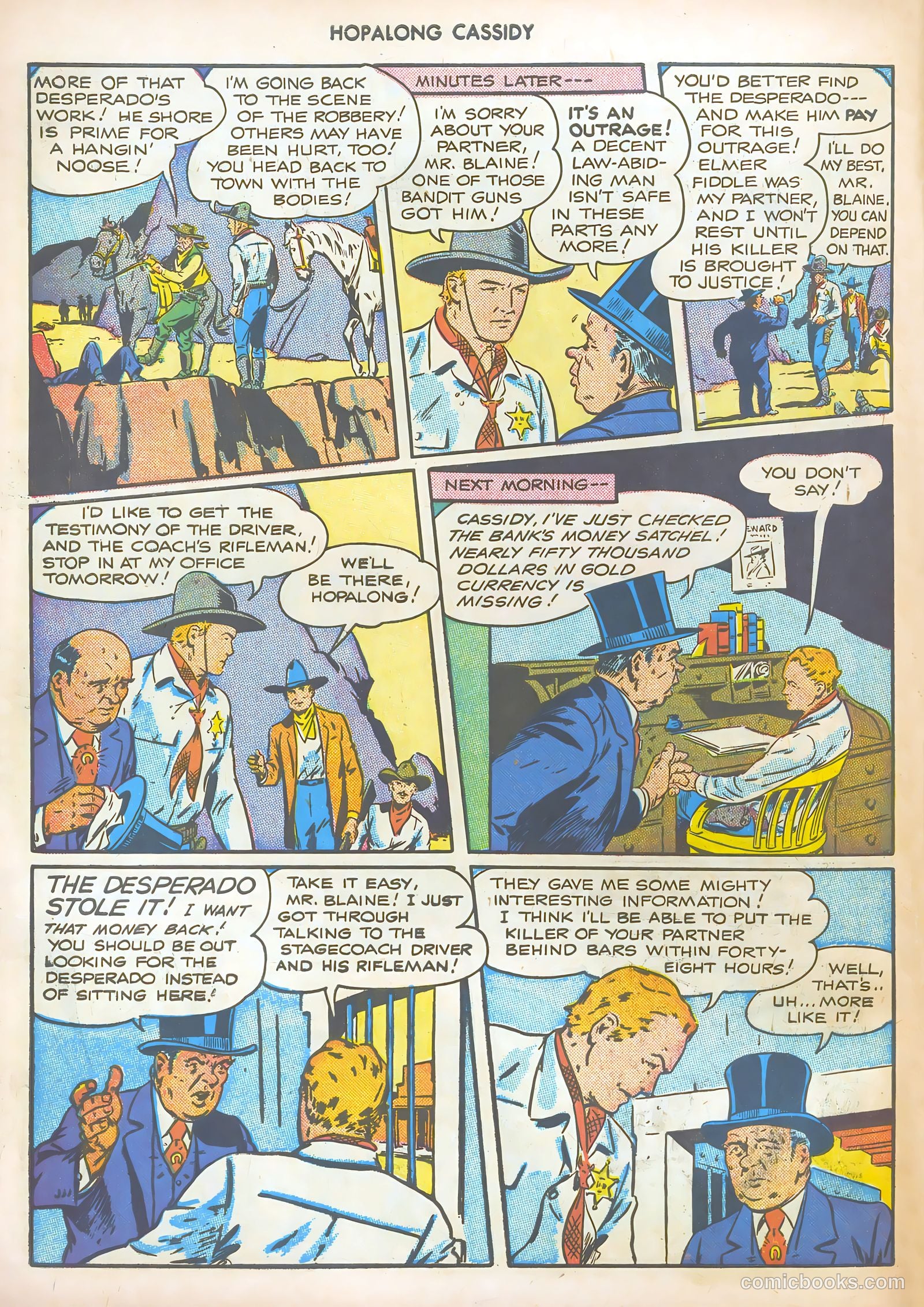 Hopalong Cassidy #8 (1947) — page 44 of 52