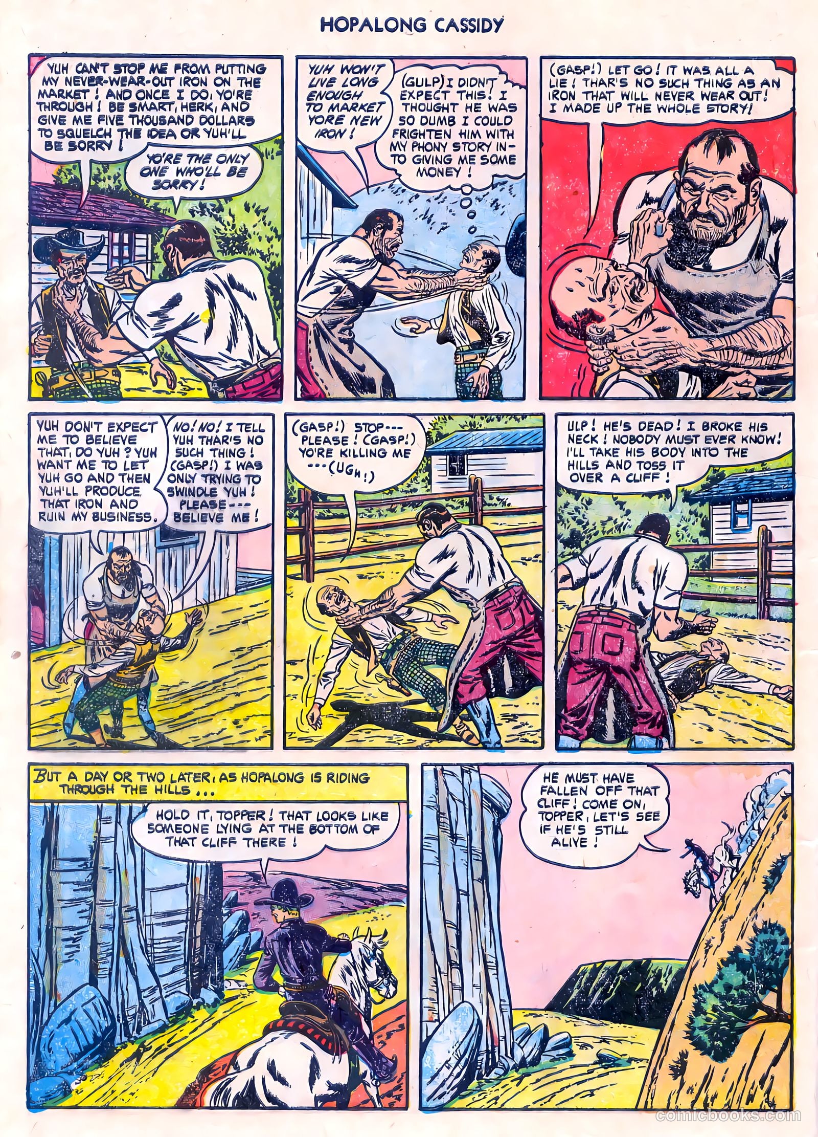 Hopalong Cassidy #80 (1953) — page 8 of 36