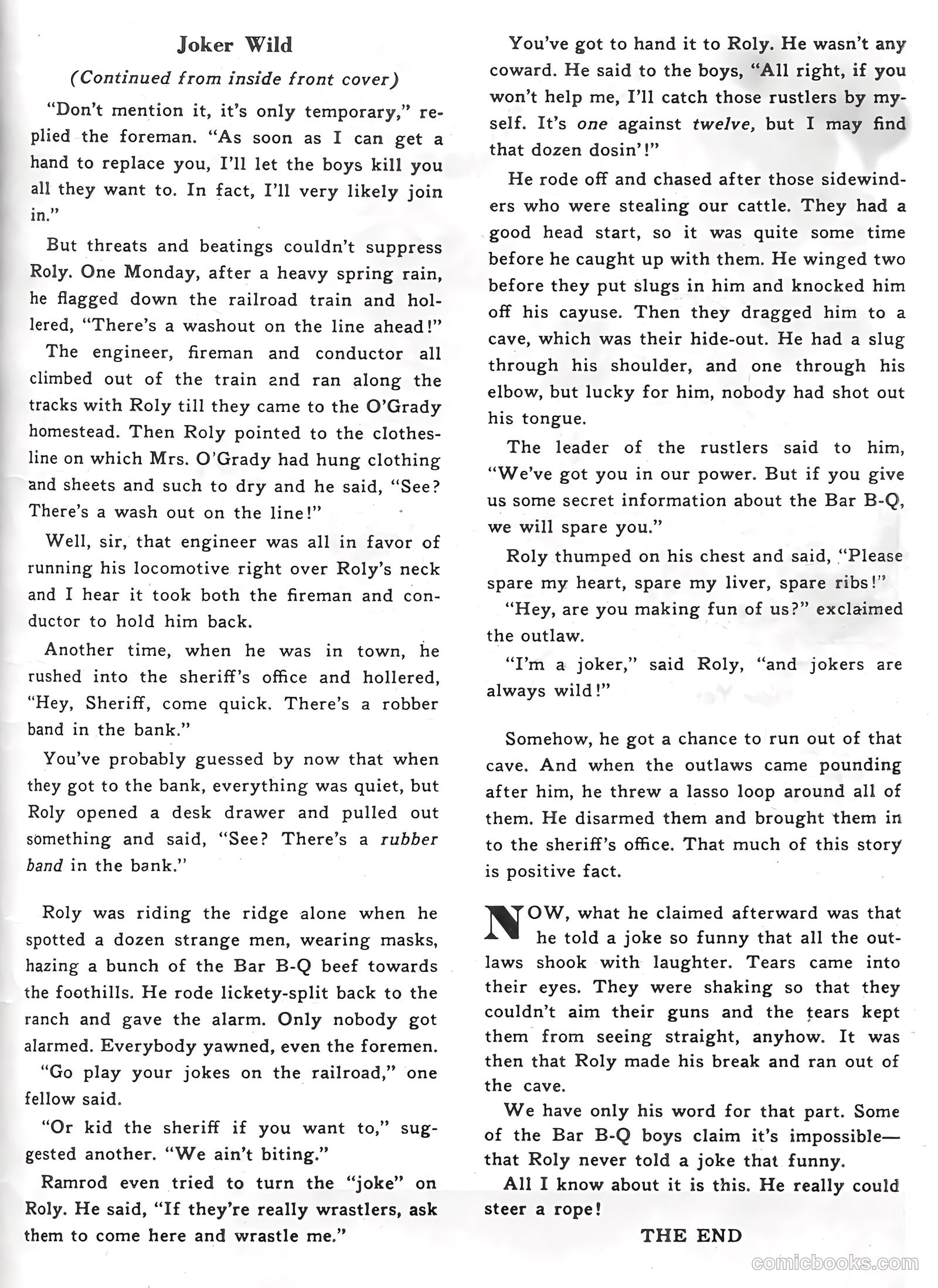 Hopalong Cassidy #80 (1953) — page 35 of 36