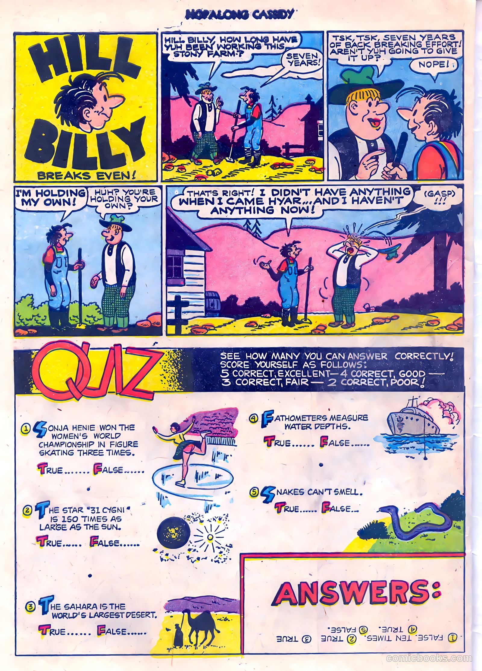 Hopalong Cassidy #85 (1953) — page 34 of 36