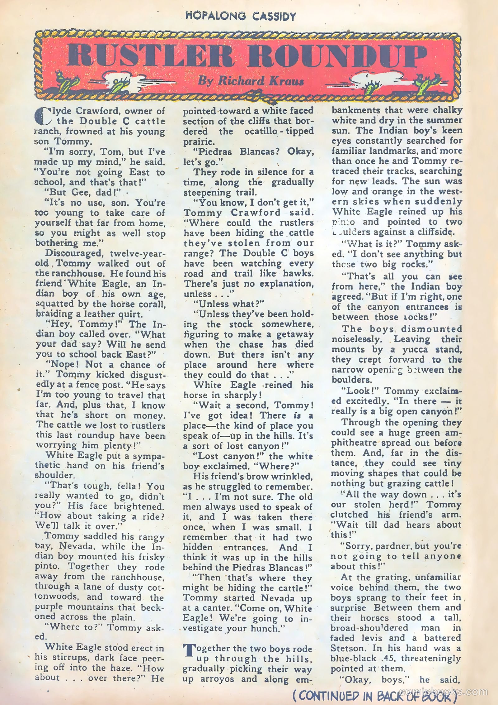 Hopalong Cassidy #9 (1947) — page 14 of 52