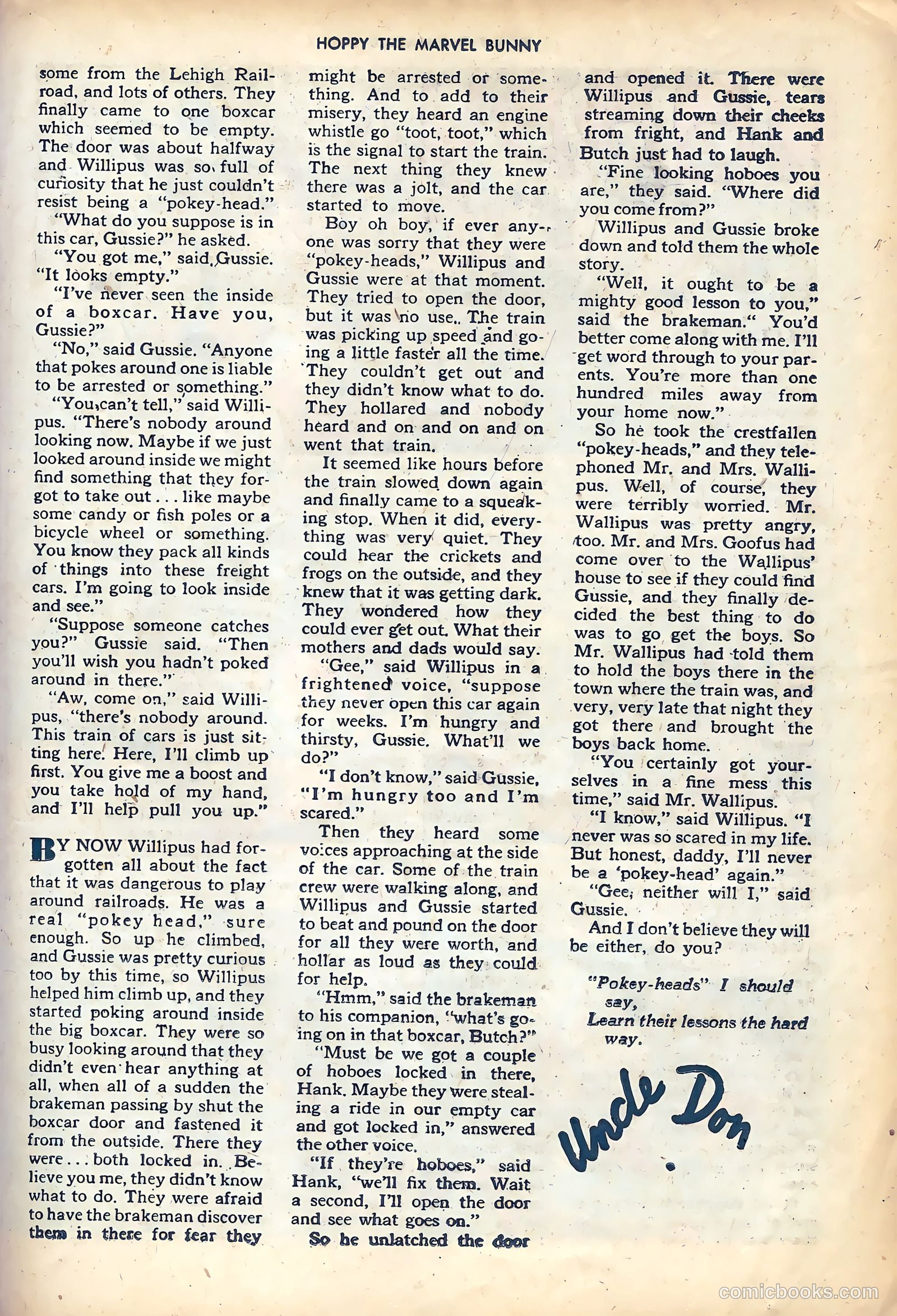 Hoppy the Marvel Bunny #1 (1945) — page 17 of 36