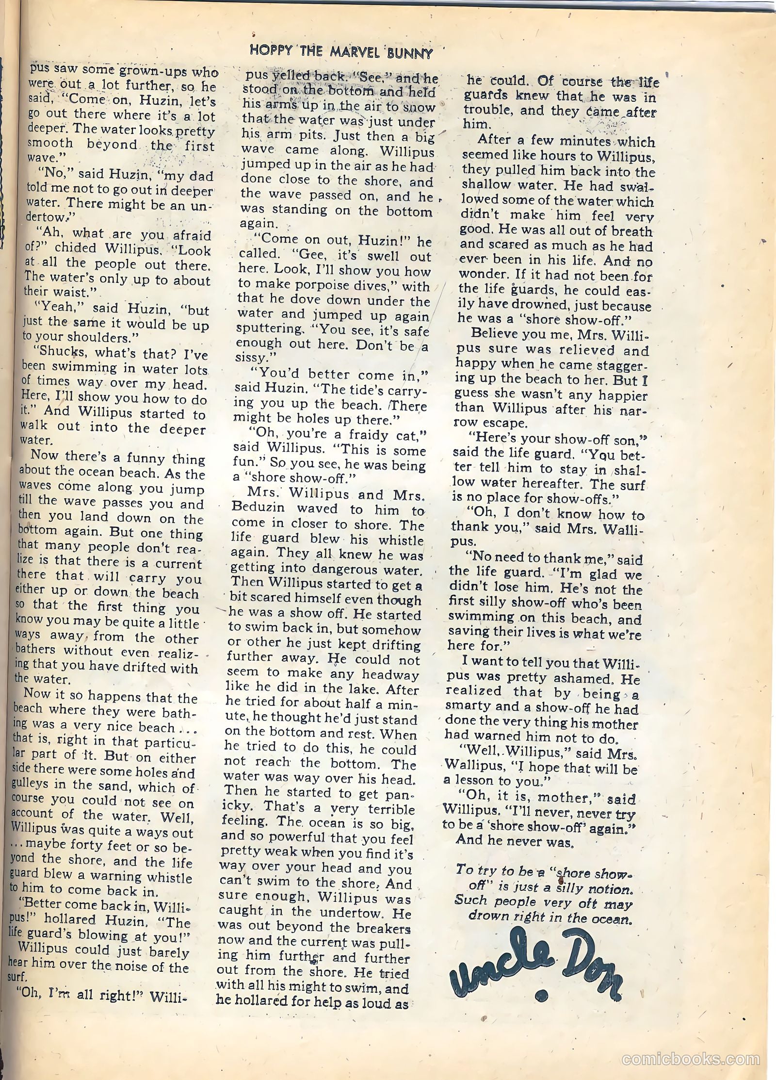 Hoppy the Marvel Bunny #2 (1946) — page 22 of 36