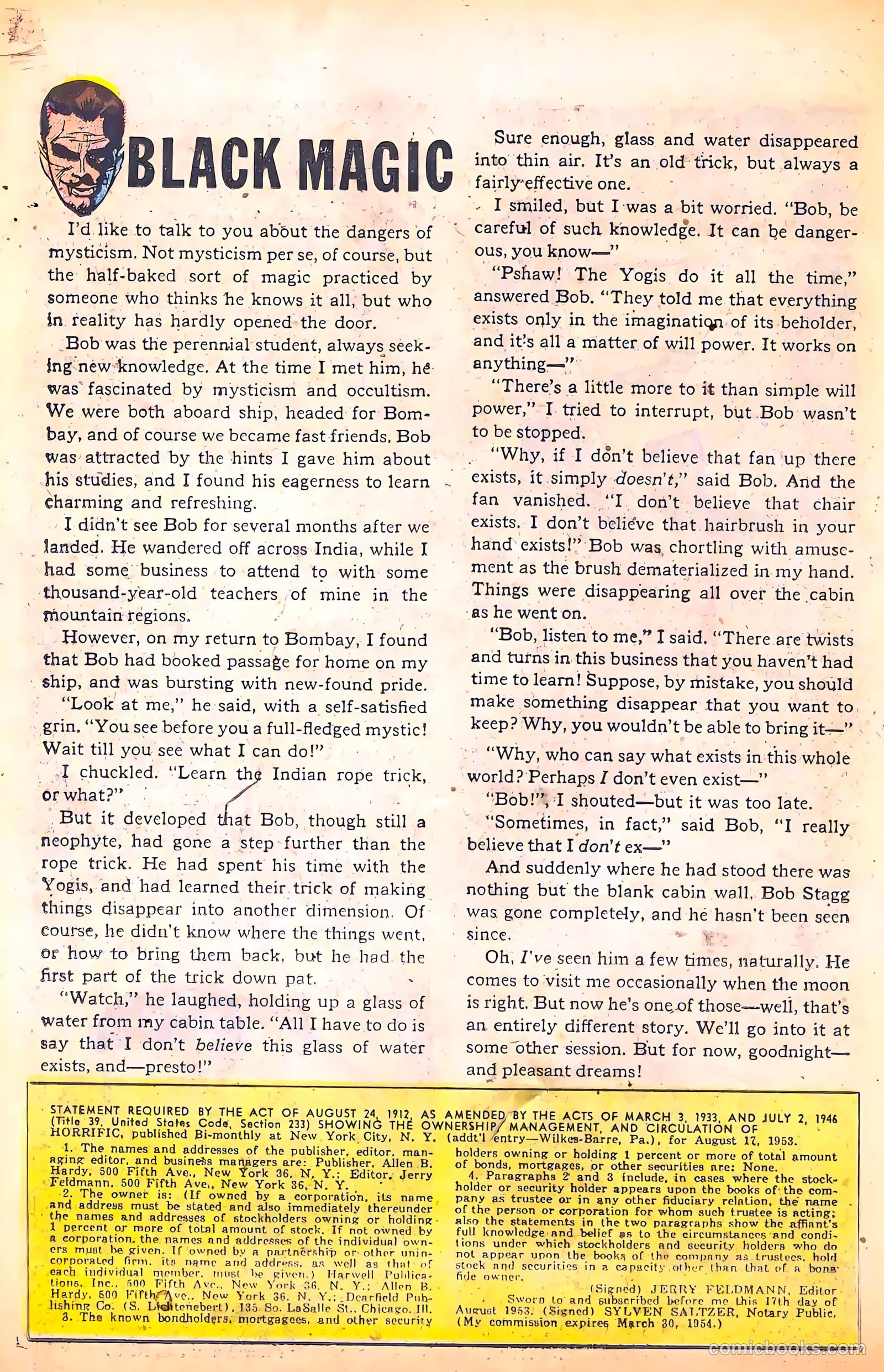 Horrific #9 (1954) — page 18 of 36
