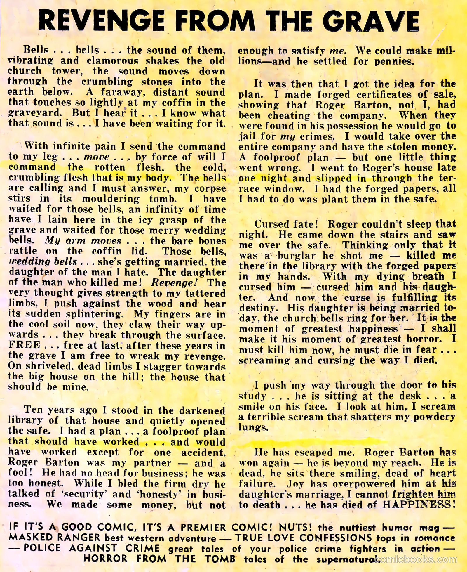 Horror from the Tomb #1 (1954) — page 11 of 36