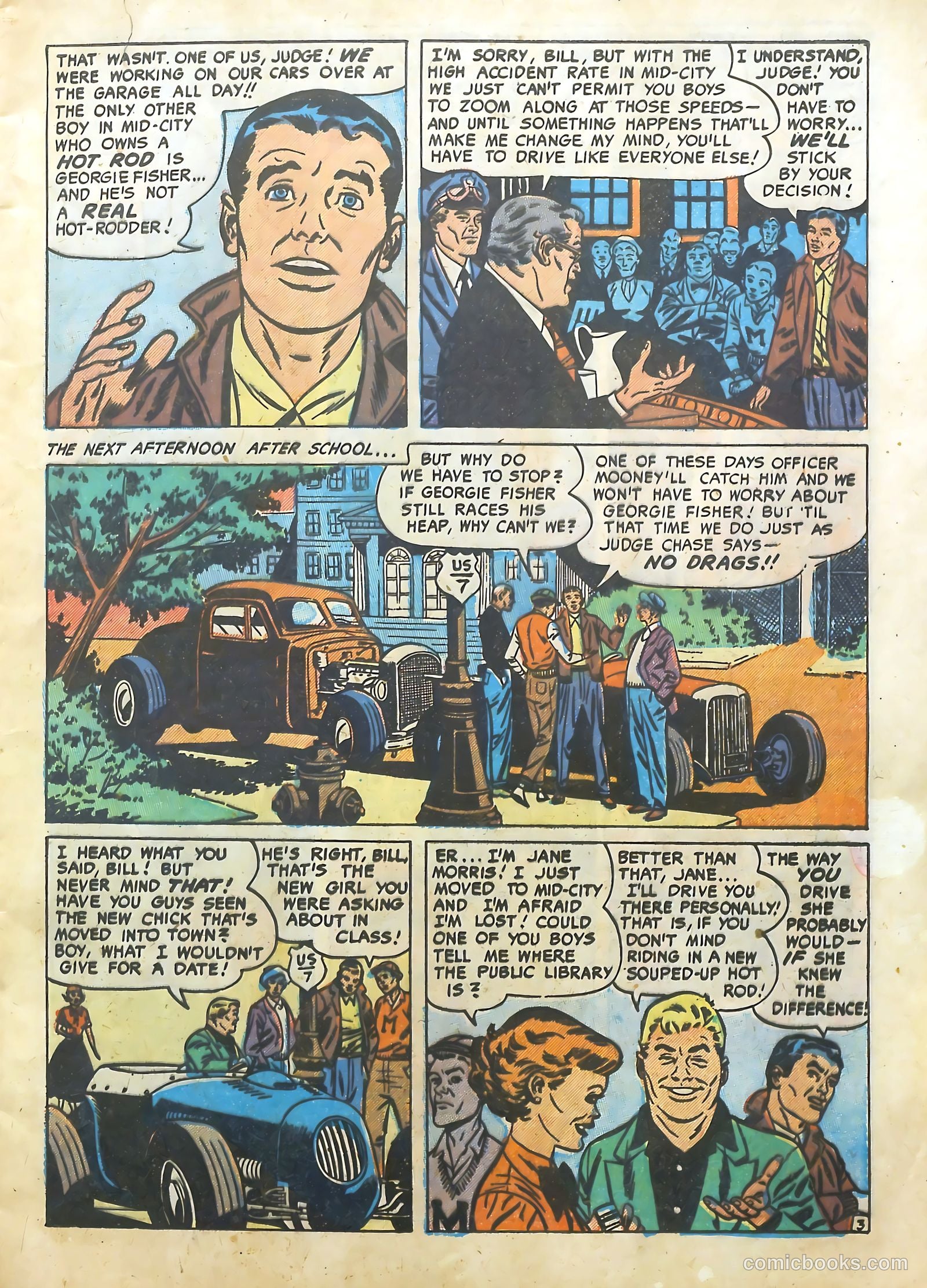 Hot Rod and Speedway Comics #1 (1952) — page 5 of 36
