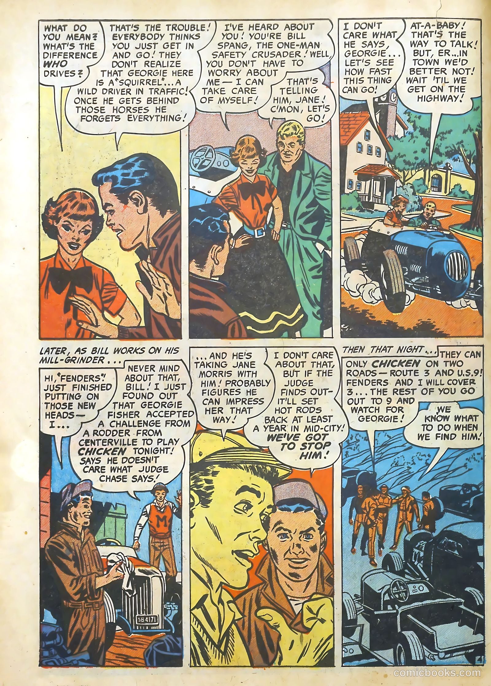 Hot Rod and Speedway Comics #1 (1952) — page 6 of 36