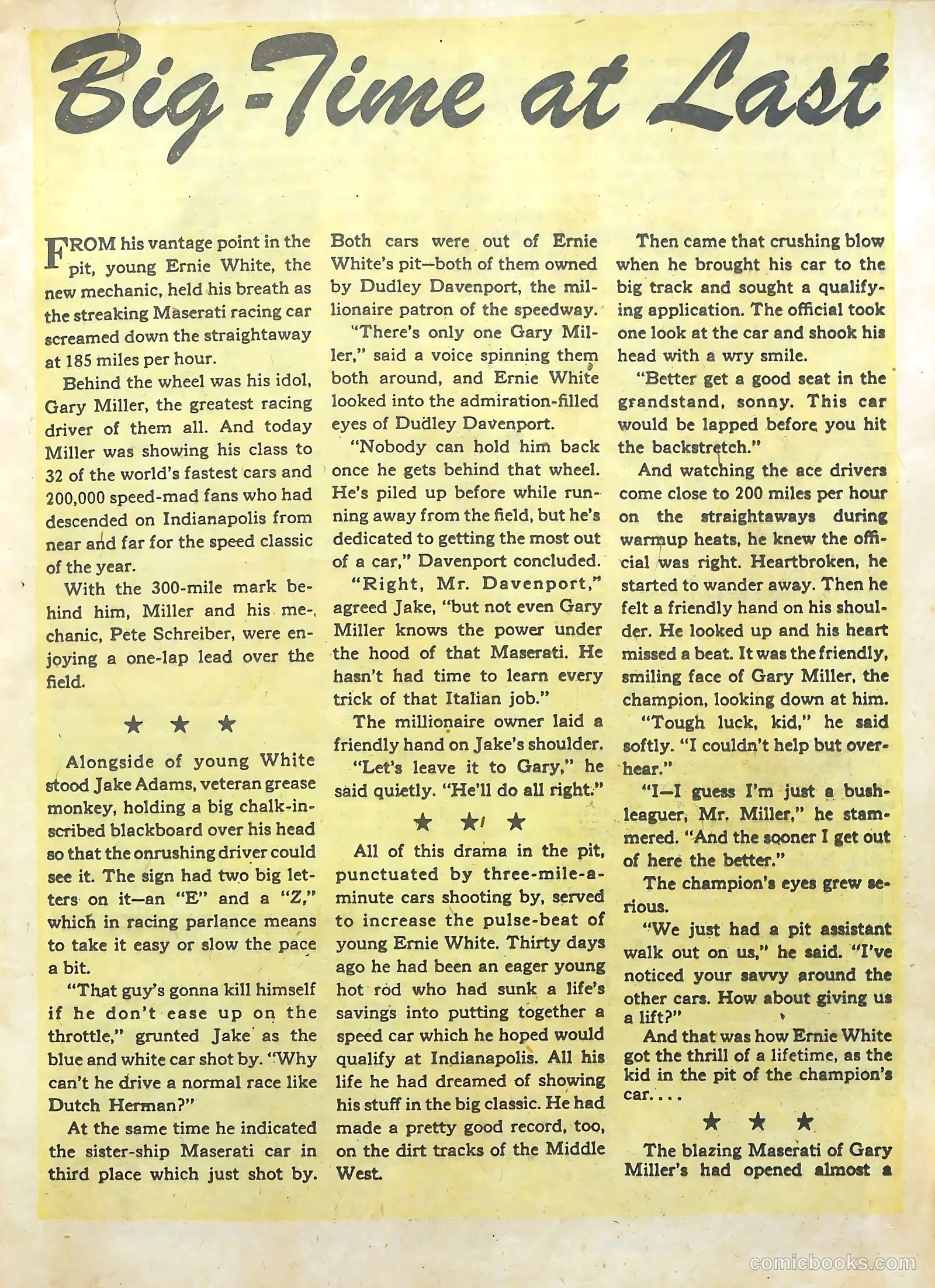 Hot Rod and Speedway Comics #1 (1952) — page 17 of 36