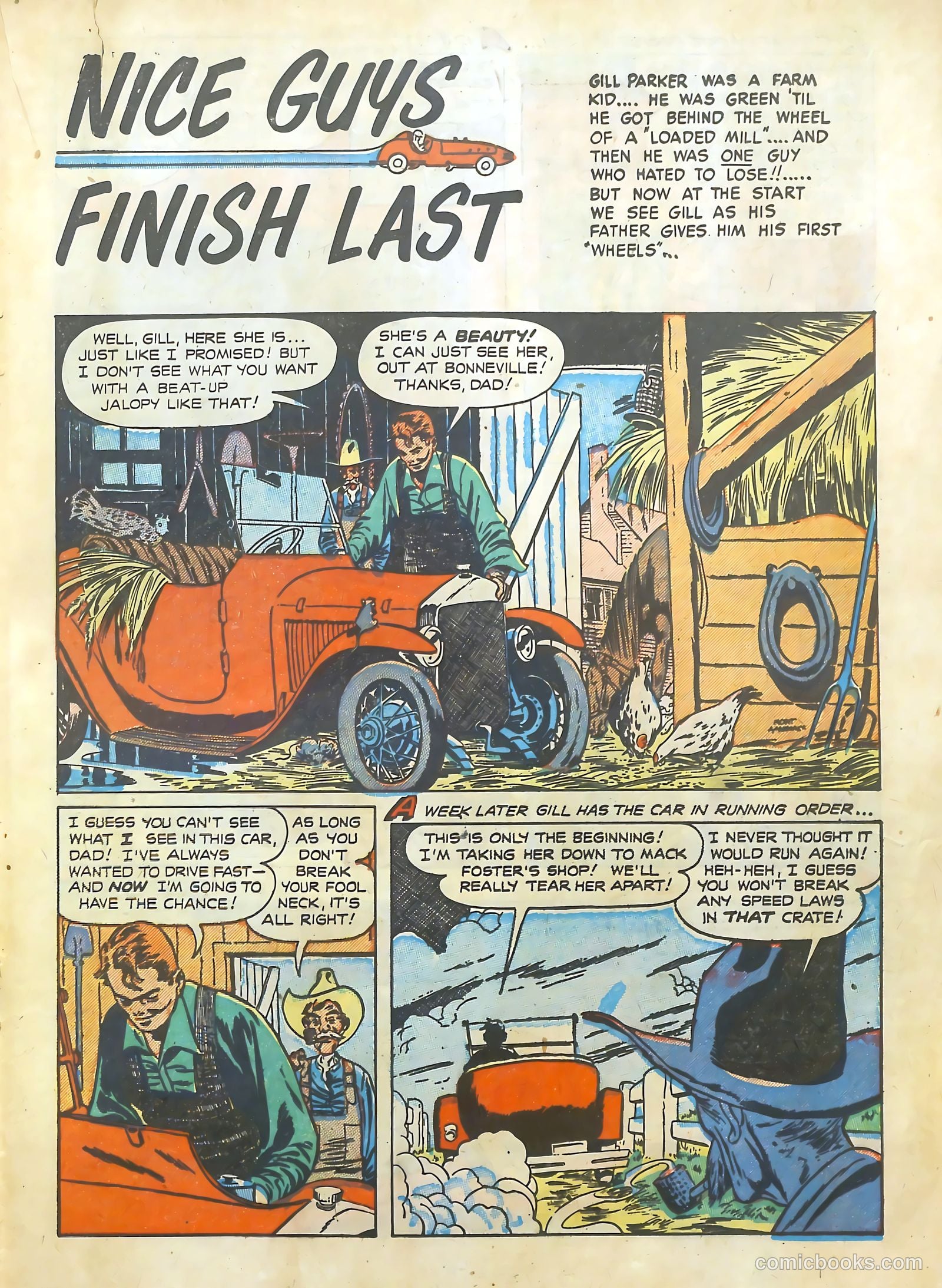 Hot Rod and Speedway Comics #1 (1952) — page 19 of 36